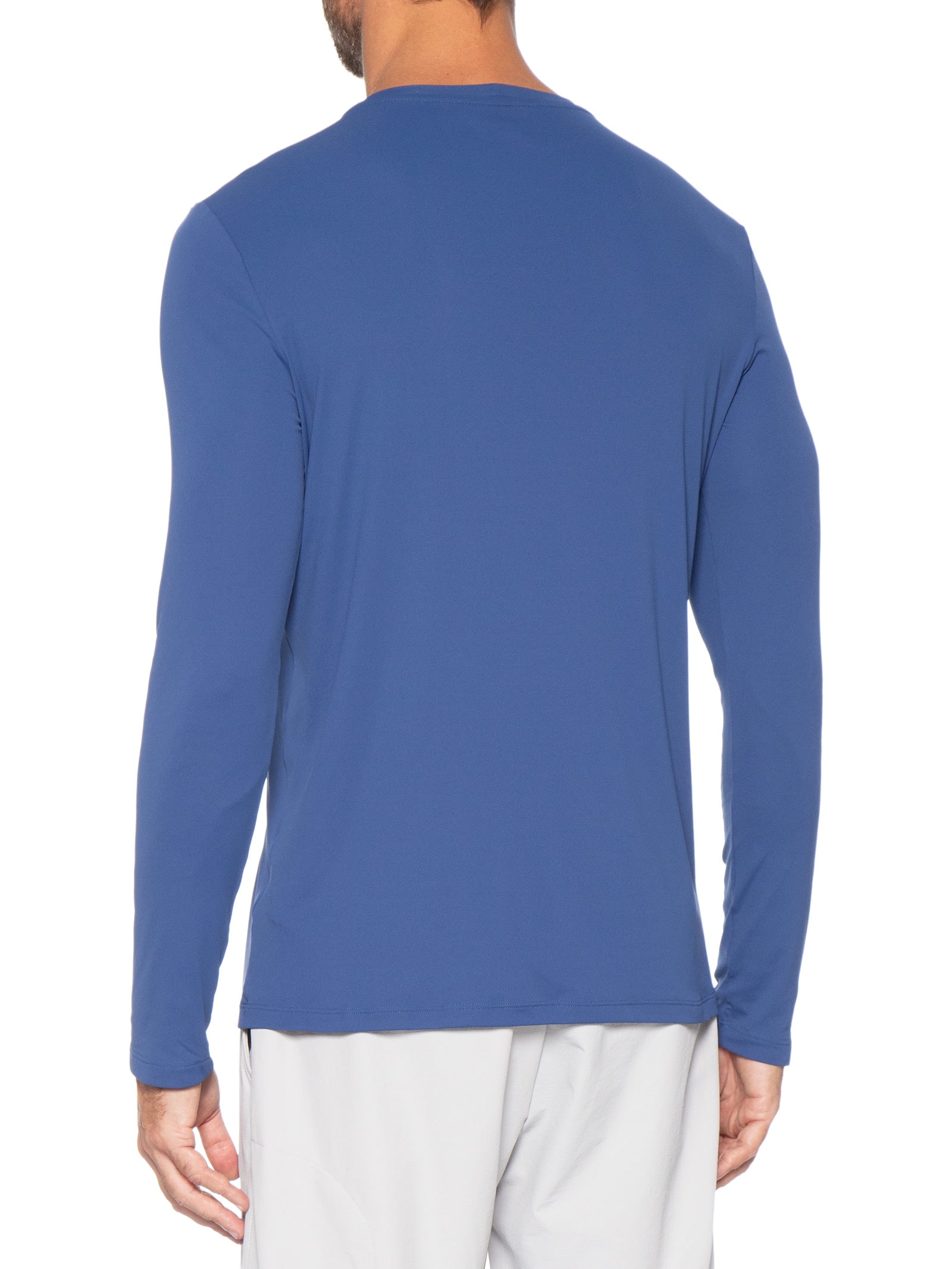 Camiseta Masculina ML Sportwear Neblina Omni-Shade FPS 50+ Azul Columbia