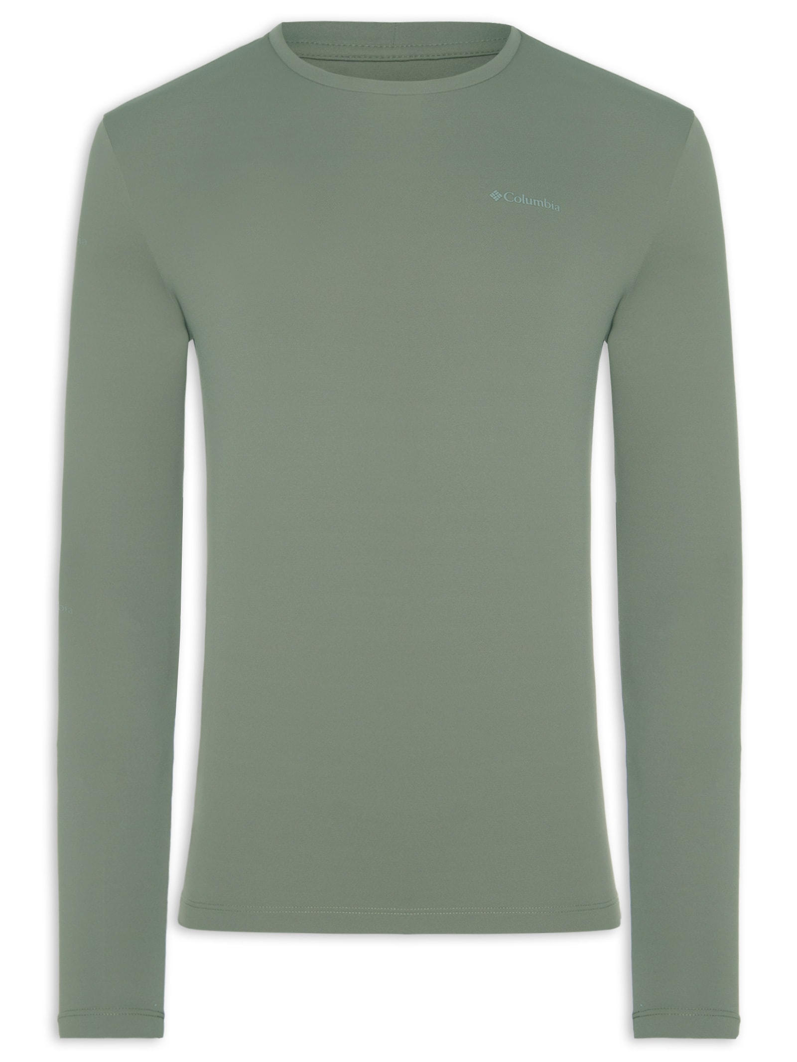 Camiseta Masculina Ml Sportwear Neblina™ Omni-Shad Fps 50+ Verde Columbia