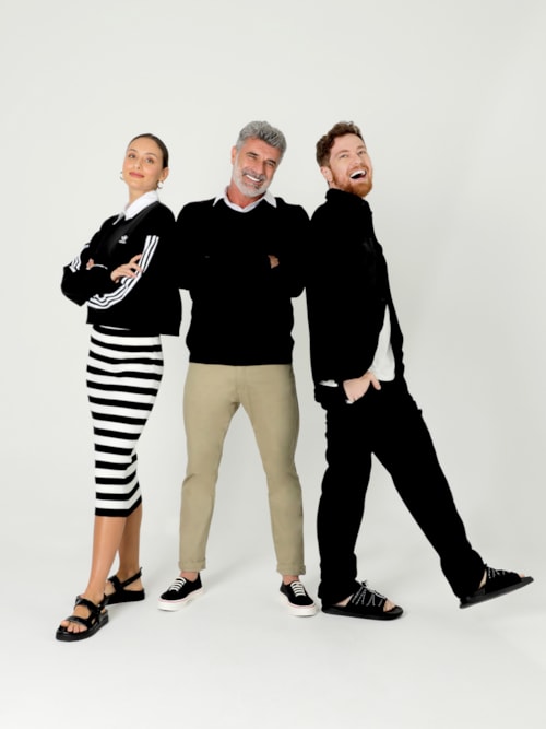 Camiseta Masculina Ml Tricot Roman Waffle - Preto