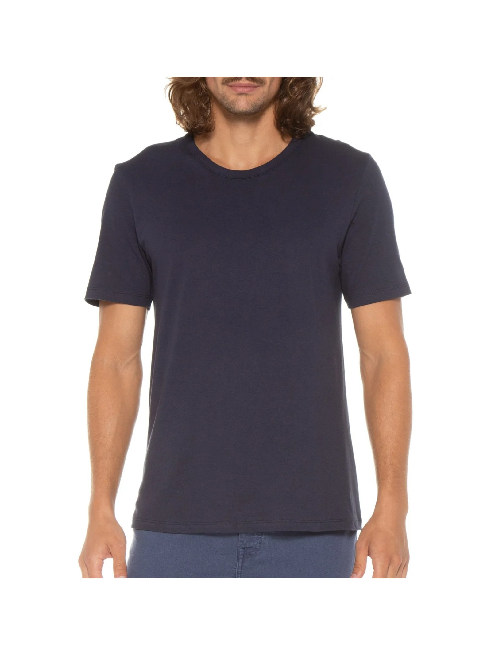 Camiseta Masculina Mm Azul Hering