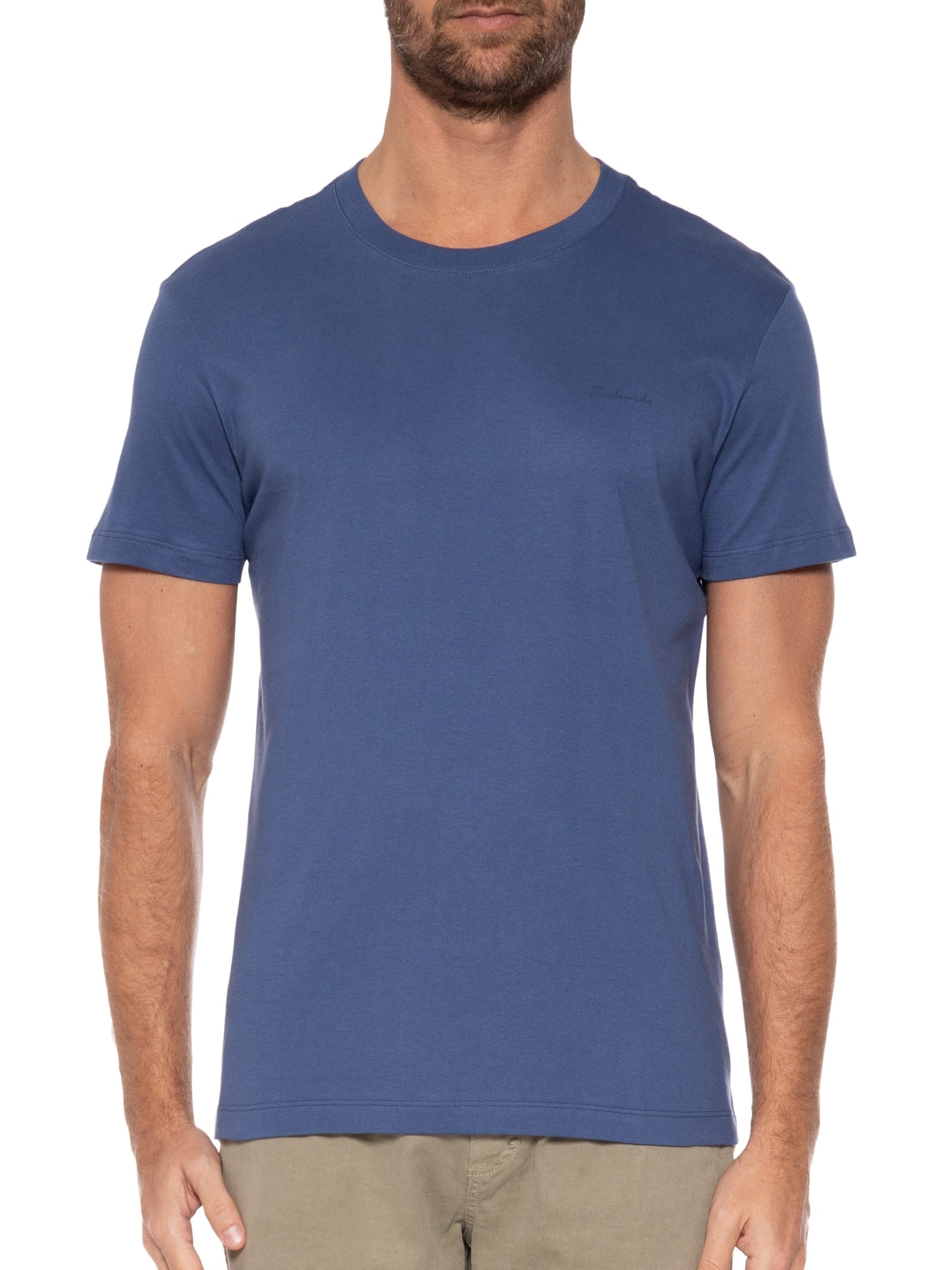 Camiseta Masculina Mm Palm Hut Mc Azul Richards