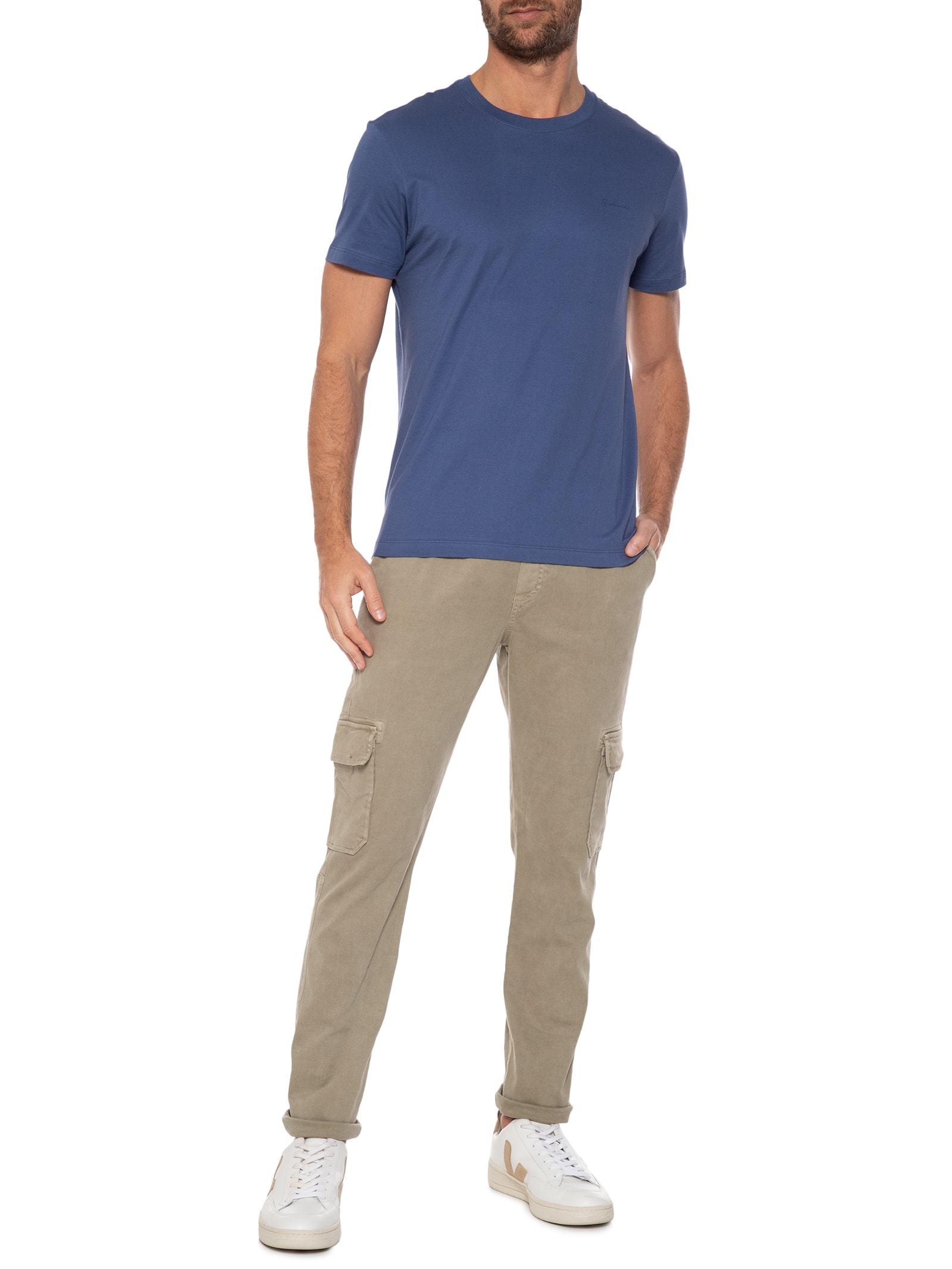 Camiseta Masculina Mm Palm Hut Mc Azul Richards