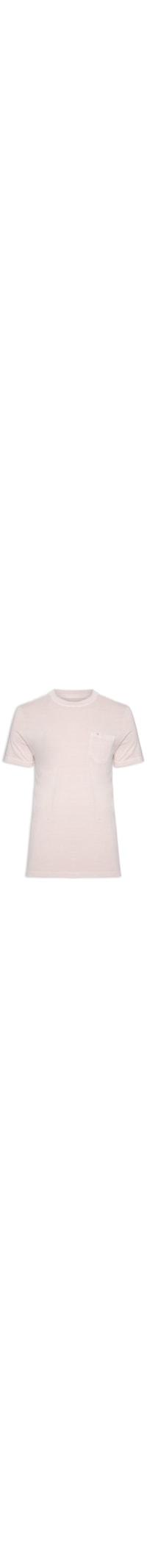 Camiseta Masculina MM Washed Com Bolso - Rosa