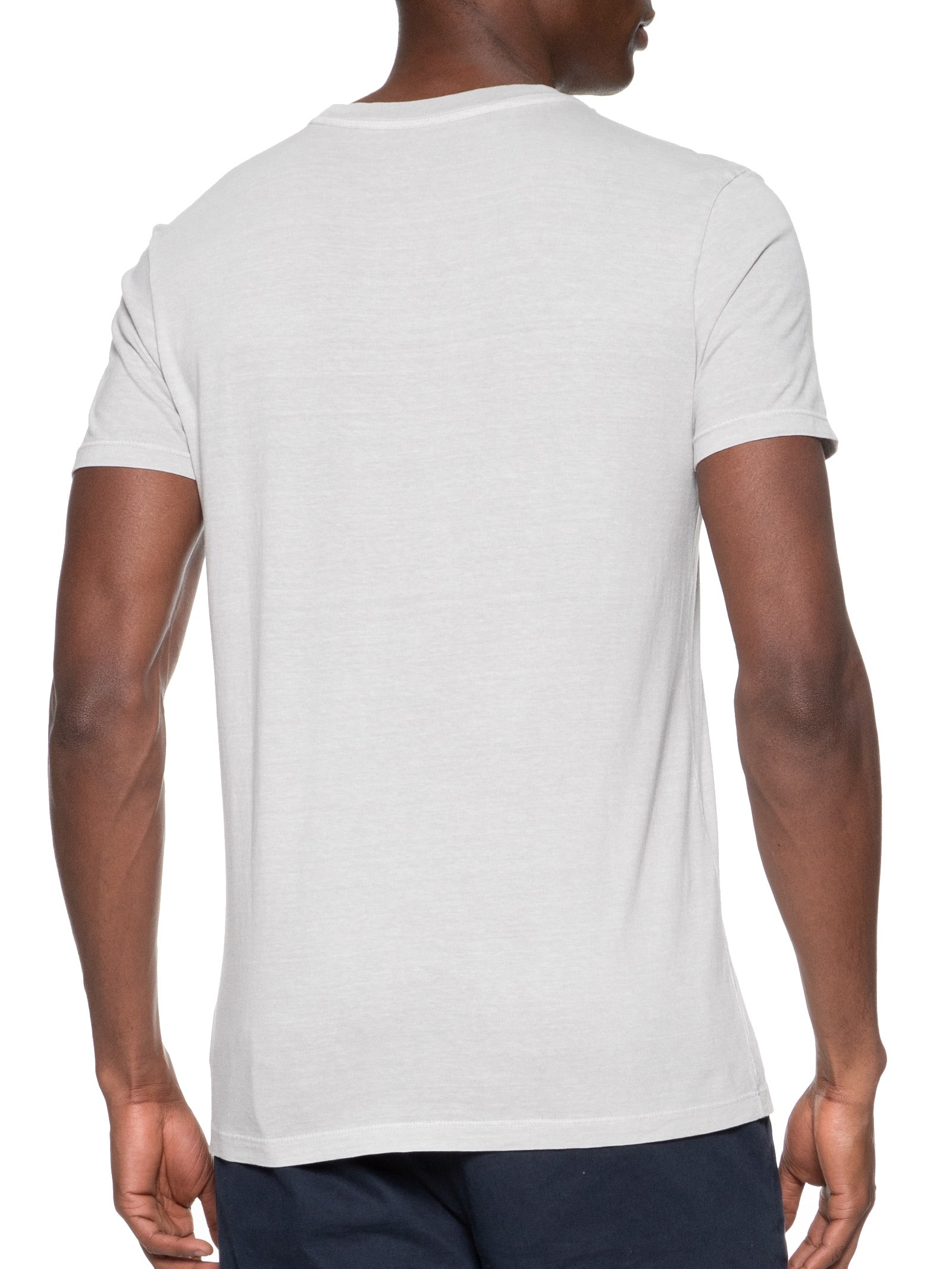 Camiseta Masculina MM Washed Manuscrito Cinza  Richards