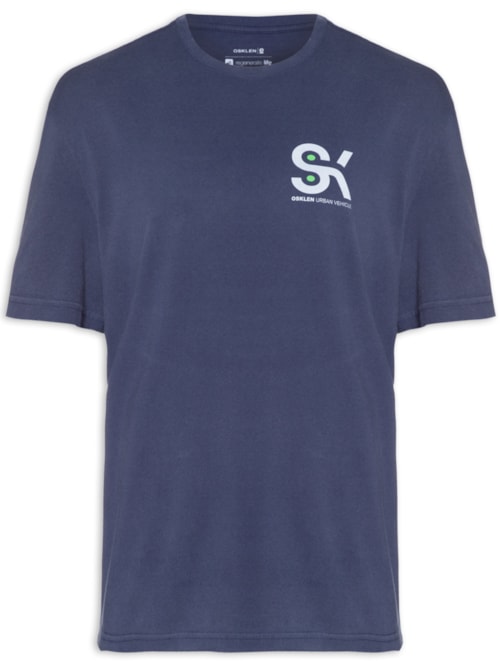 Camiseta Masculina Modelo Manga Longa Sk8 - Azul