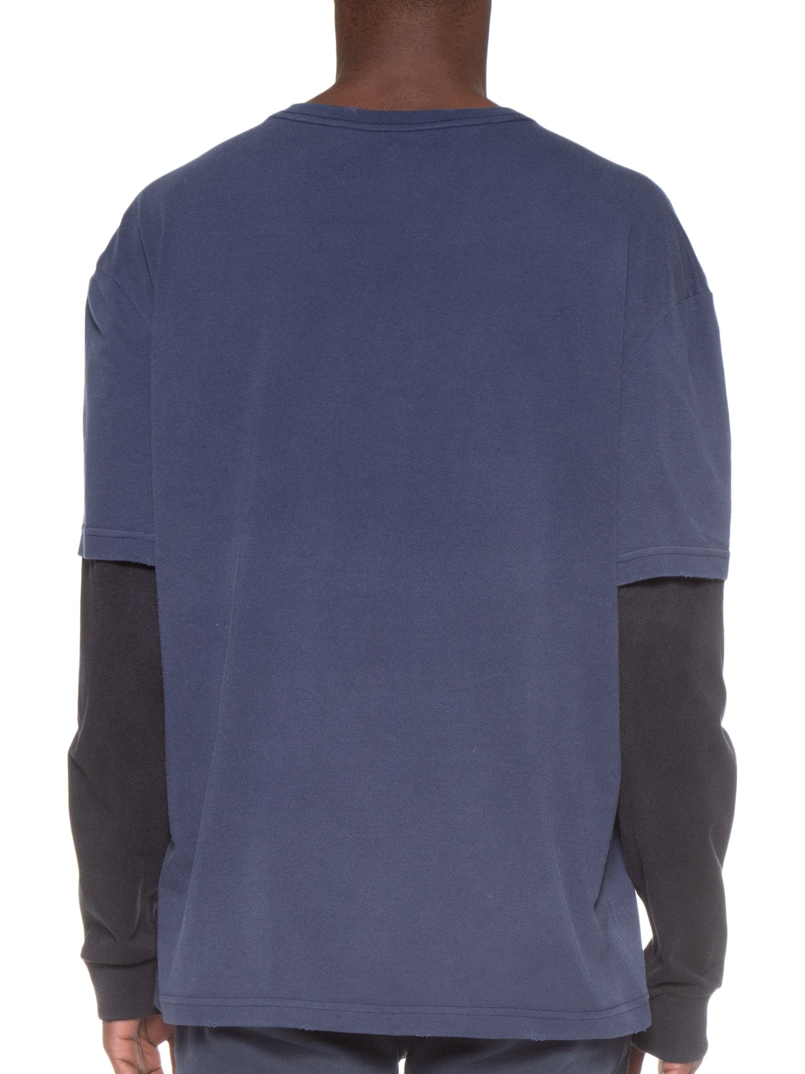 Camiseta Masculina Modelo Manga Longa Sk8 Azul Osklen