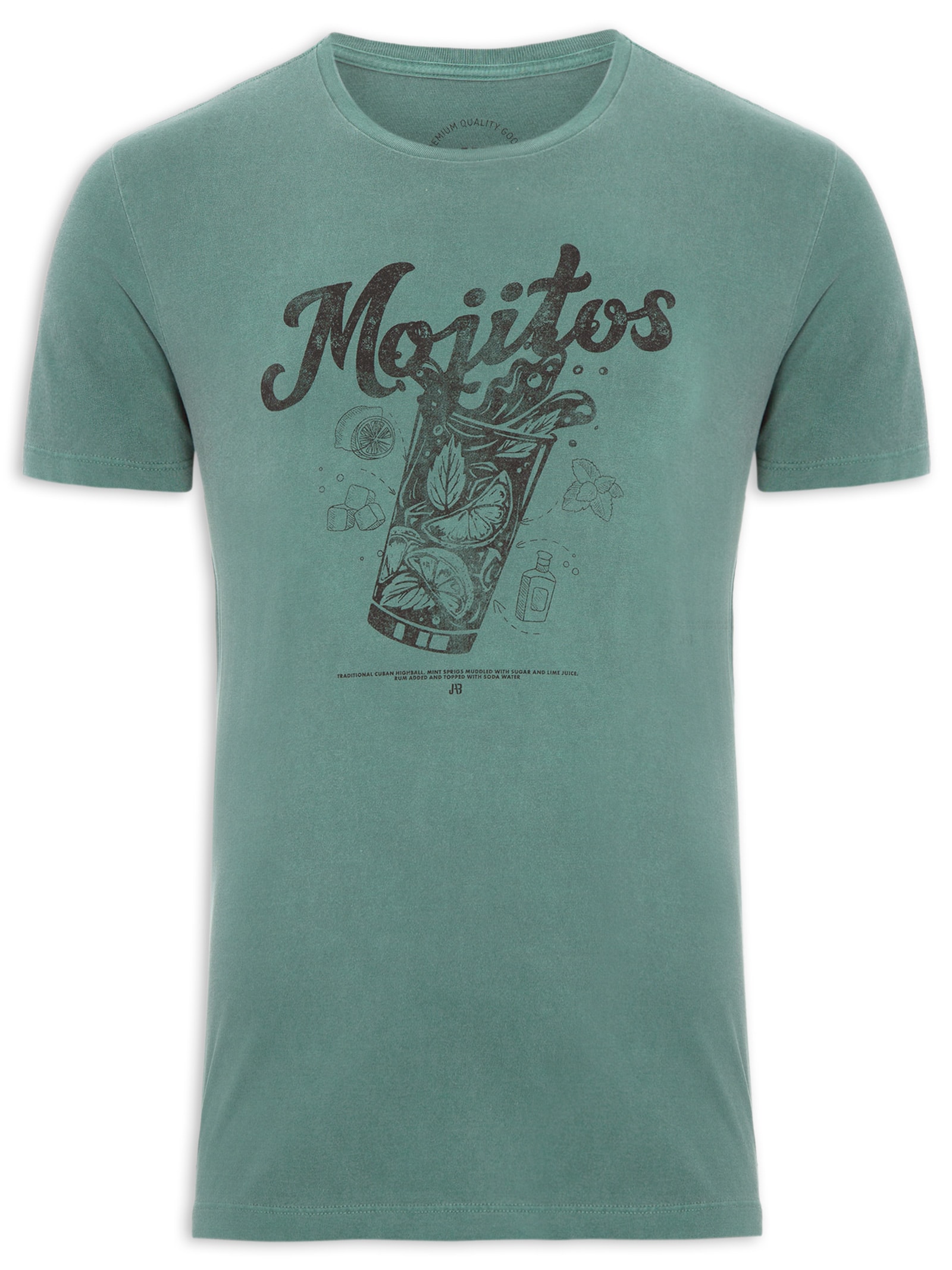 Camiseta Masculina Mojitos Verde Jab