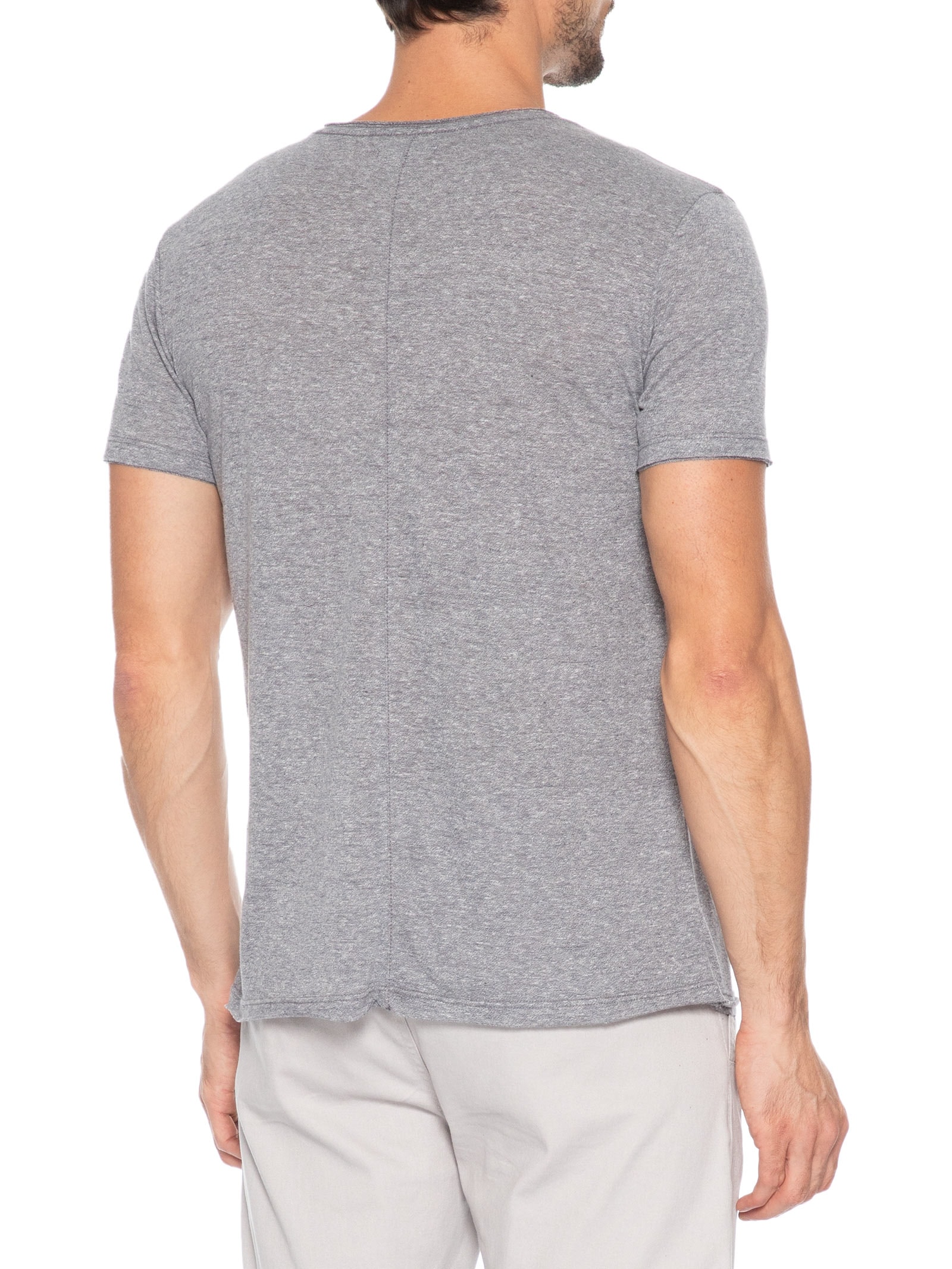 Camiseta Masculina Moline Tranca Cinza Sergio K