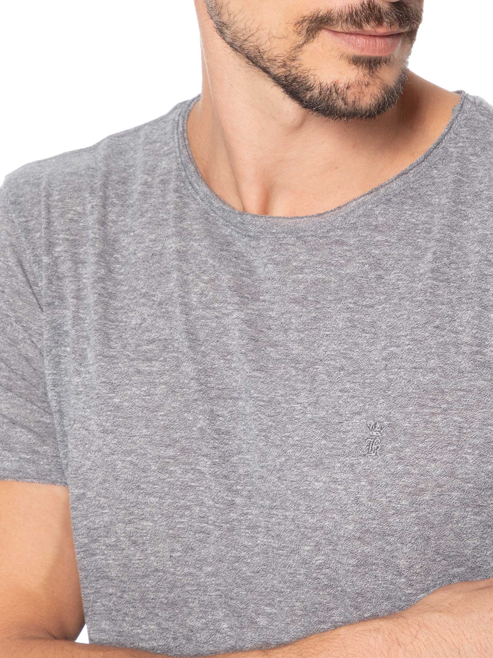 Camiseta Masculina Moline Tranca Cinza Sergio K