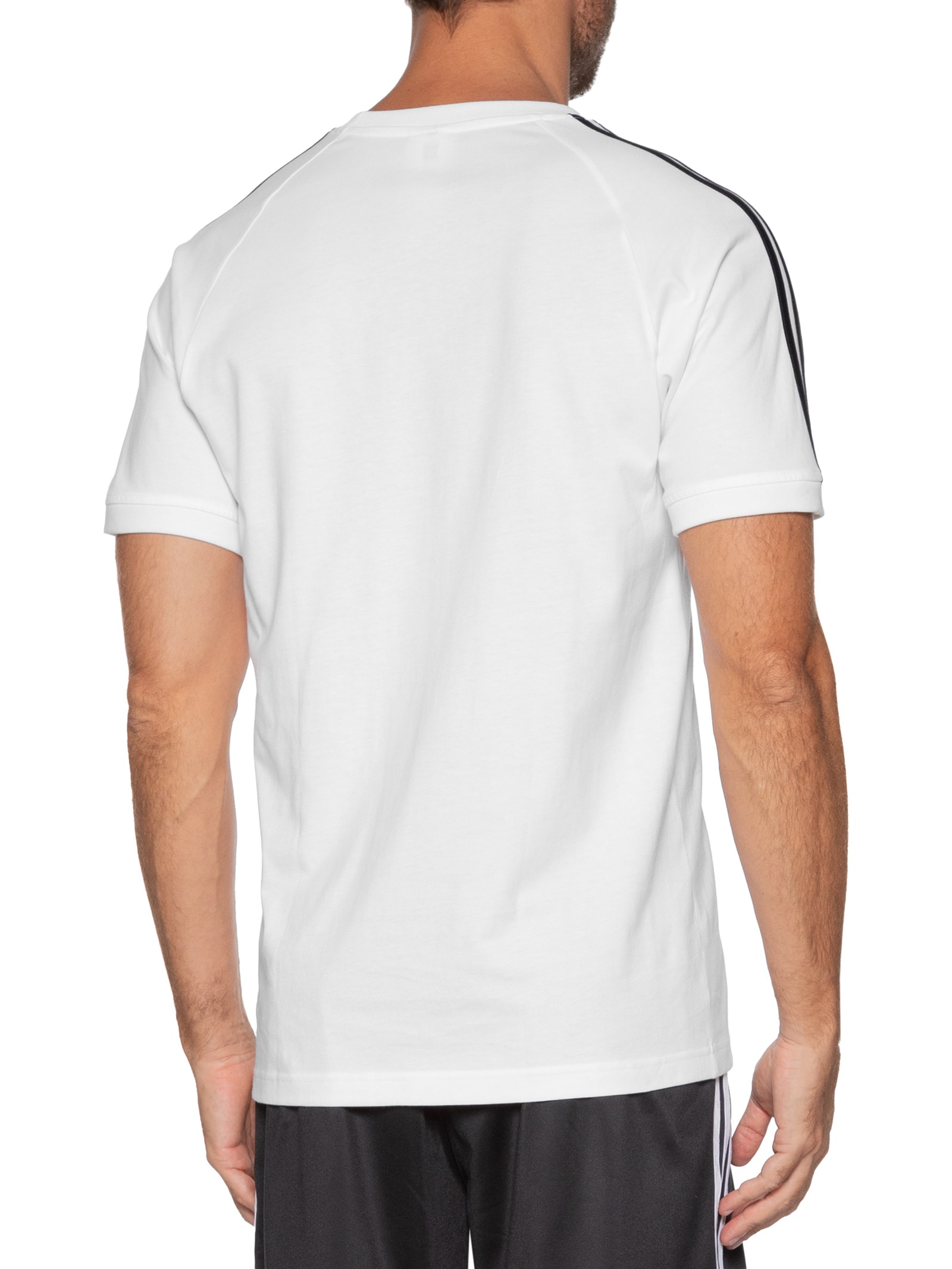 Camiseta Masculina Monogram 3S T Branco Adidas Originals