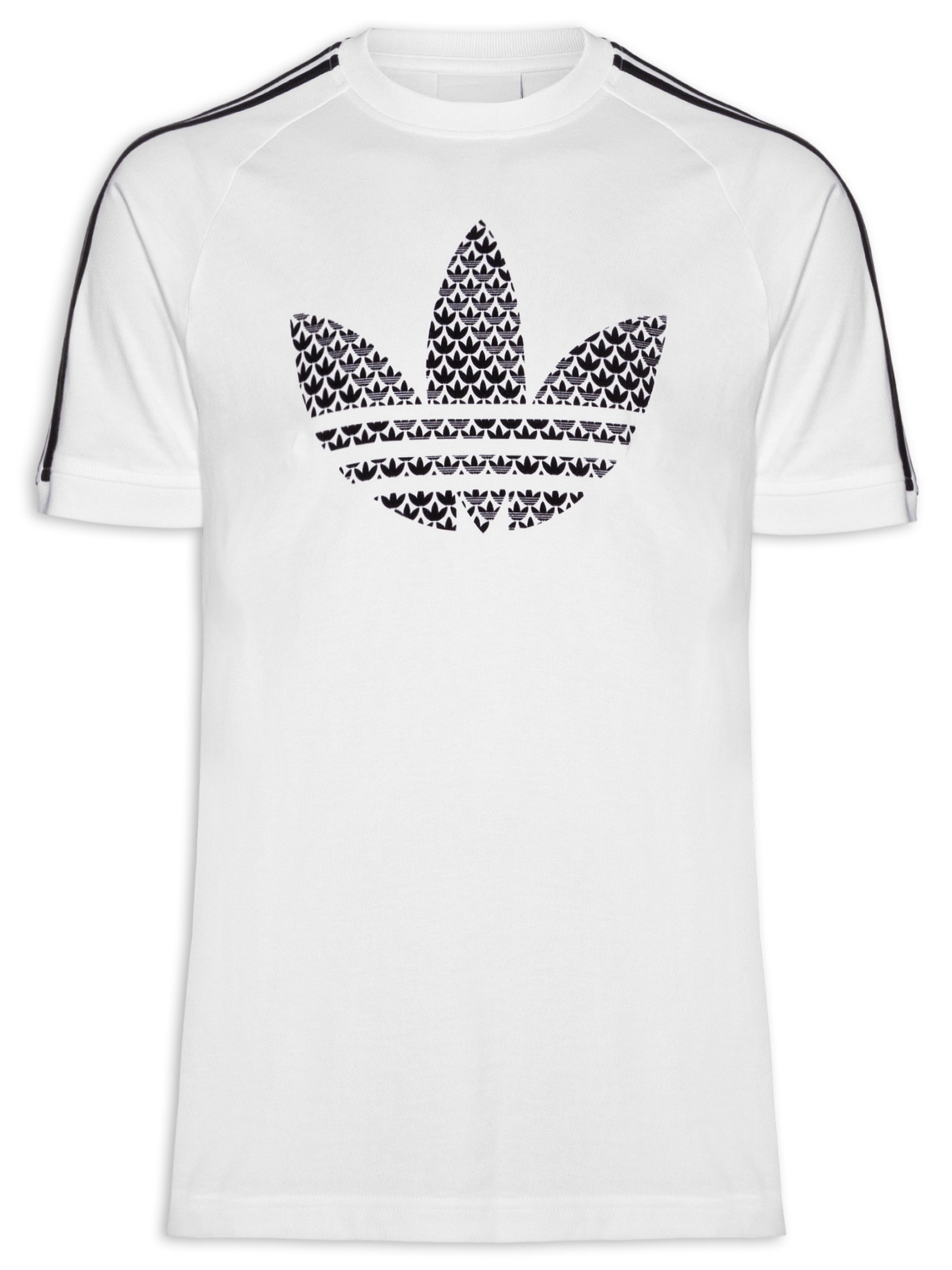 Camiseta Masculina Monogram 3S T Branco Adidas Originals