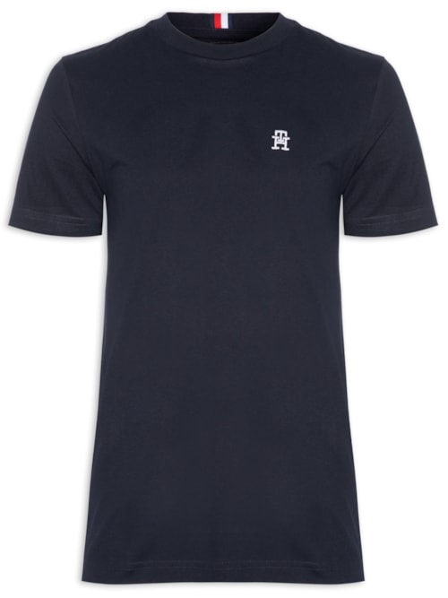 Camiseta Masculina Monogram – Azul