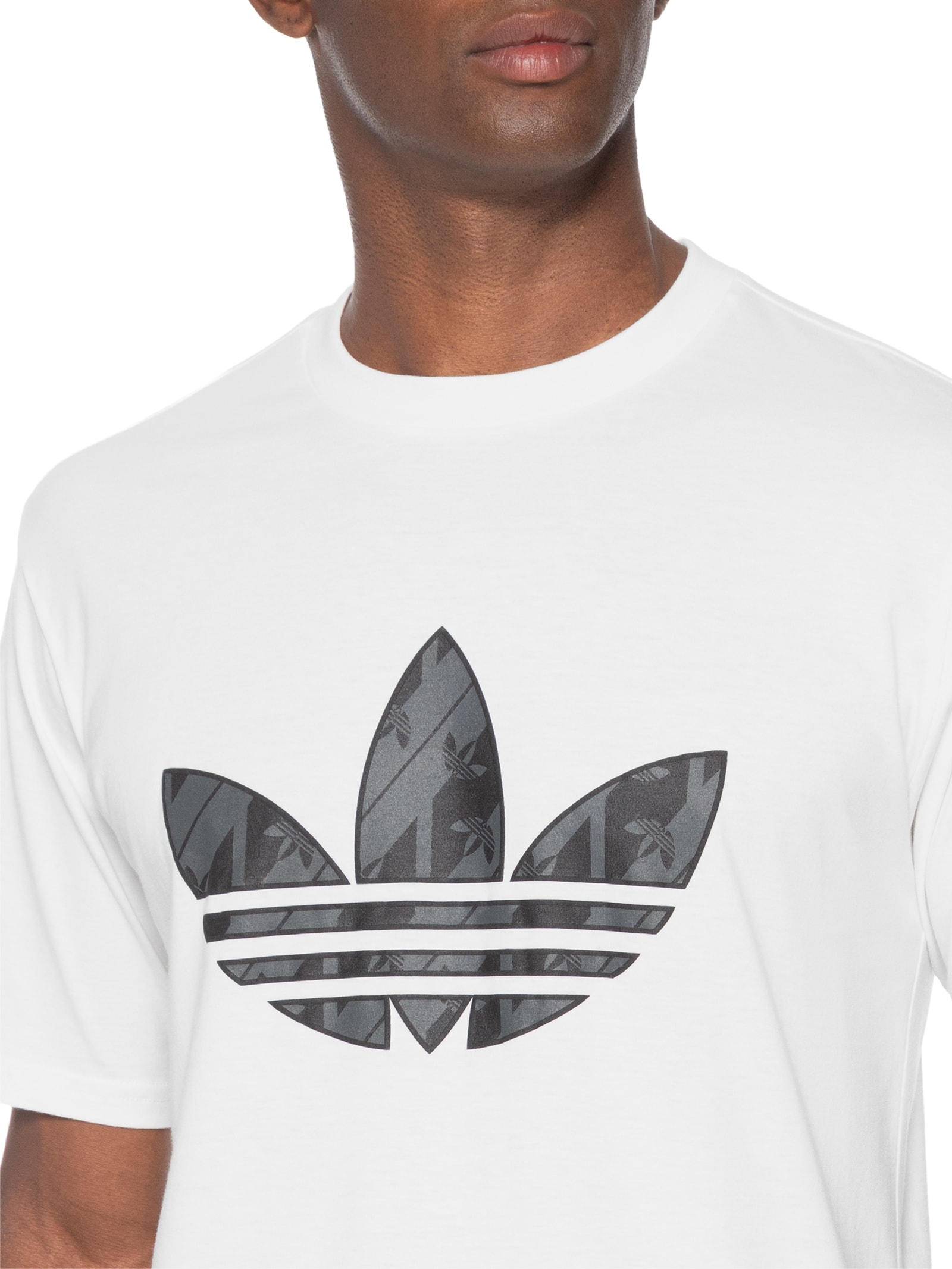 Camiseta Masculina Monogram Branco Adidas Originals