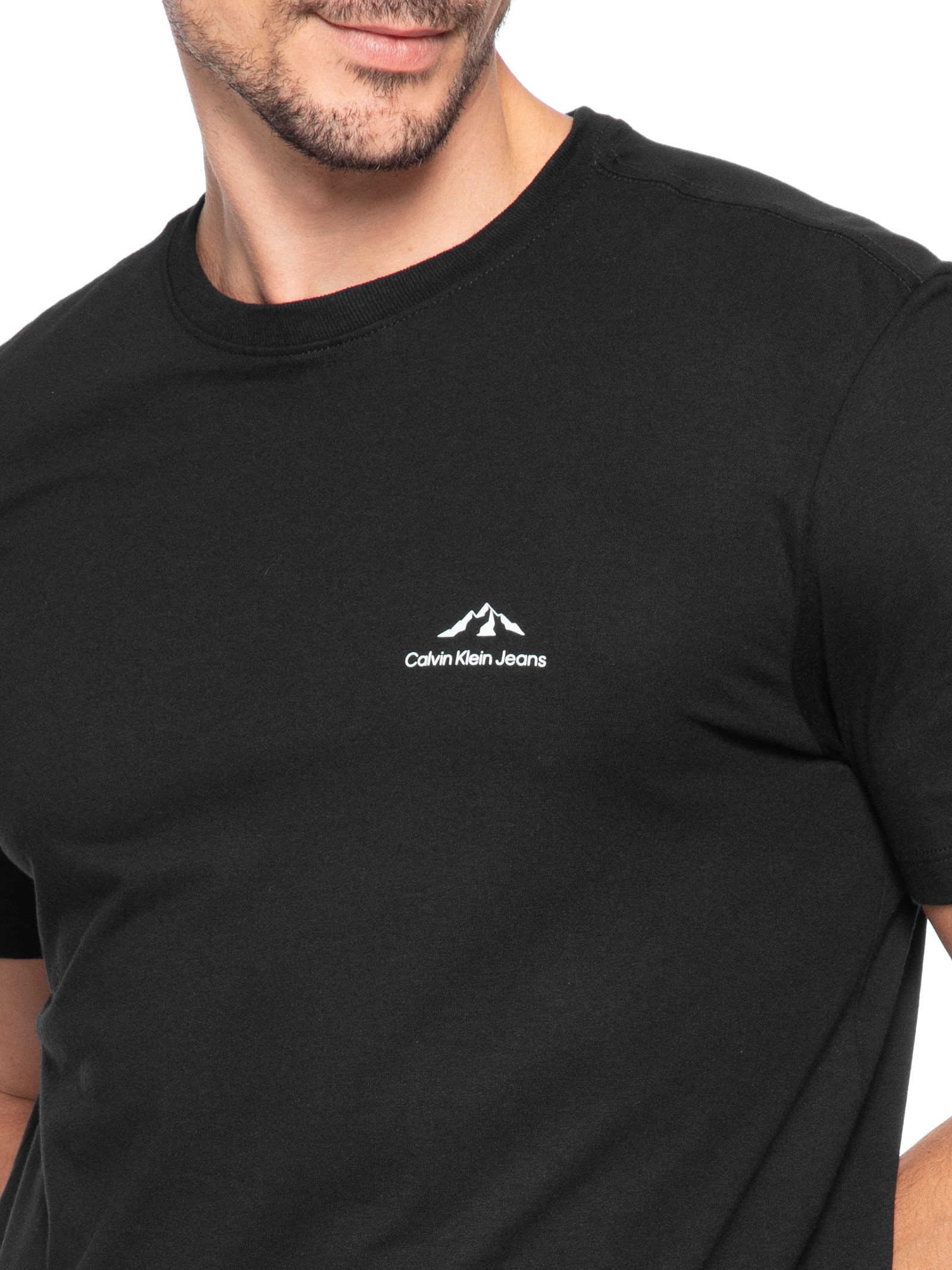 Camiseta Masculina Mountains Preto Calvin Klein Jeans