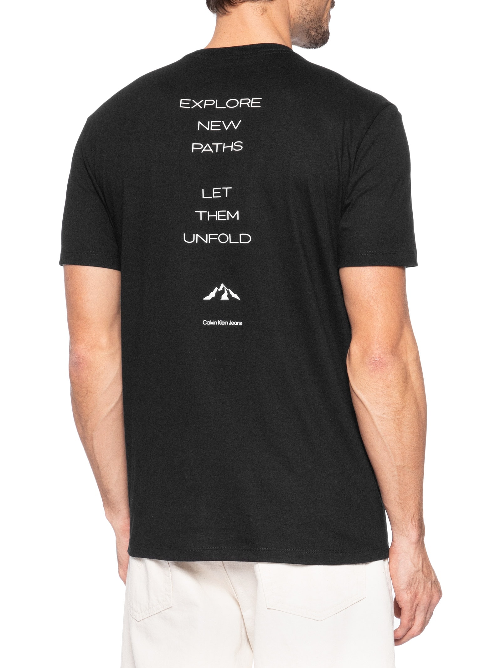 Camiseta Masculina Mountains Preto Calvin Klein Jeans