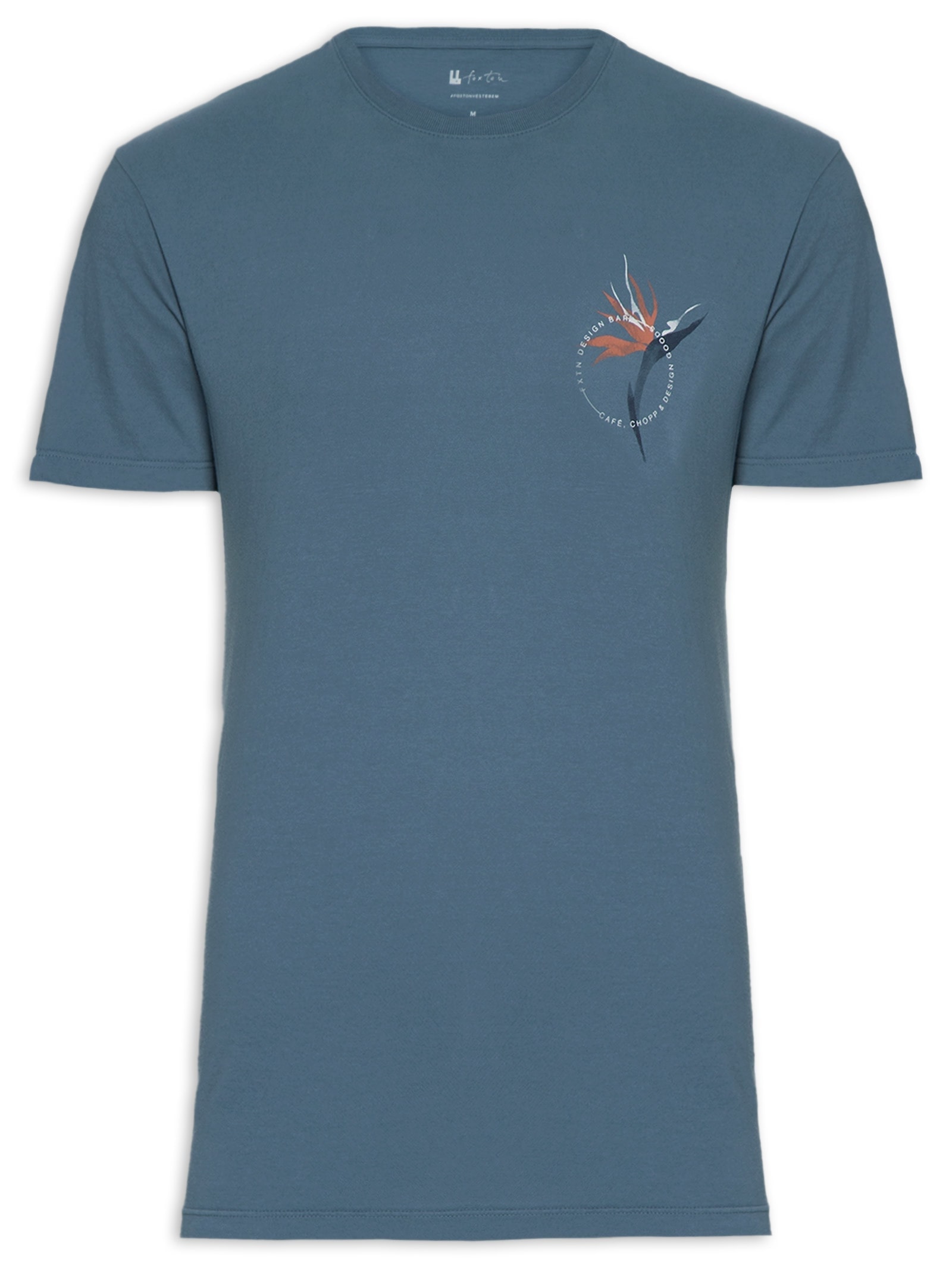 Camiseta Masculina Moza Azul Foxton