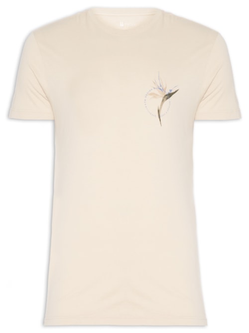 Camiseta Masculina Moza - Bege