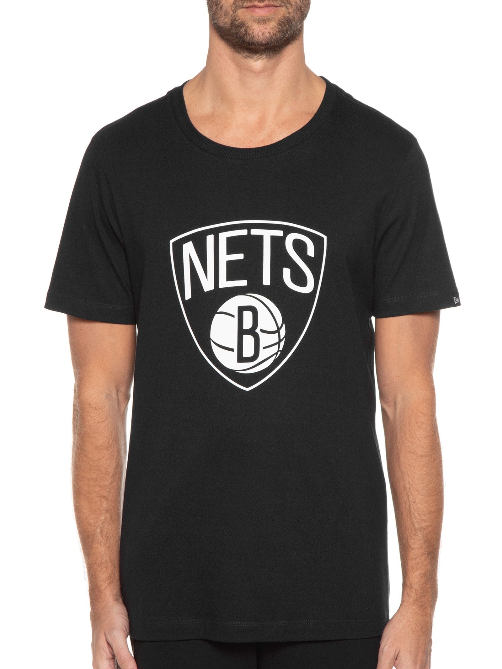 Camiseta Masculina Nba Basic Logo Bronet Preto New Era
