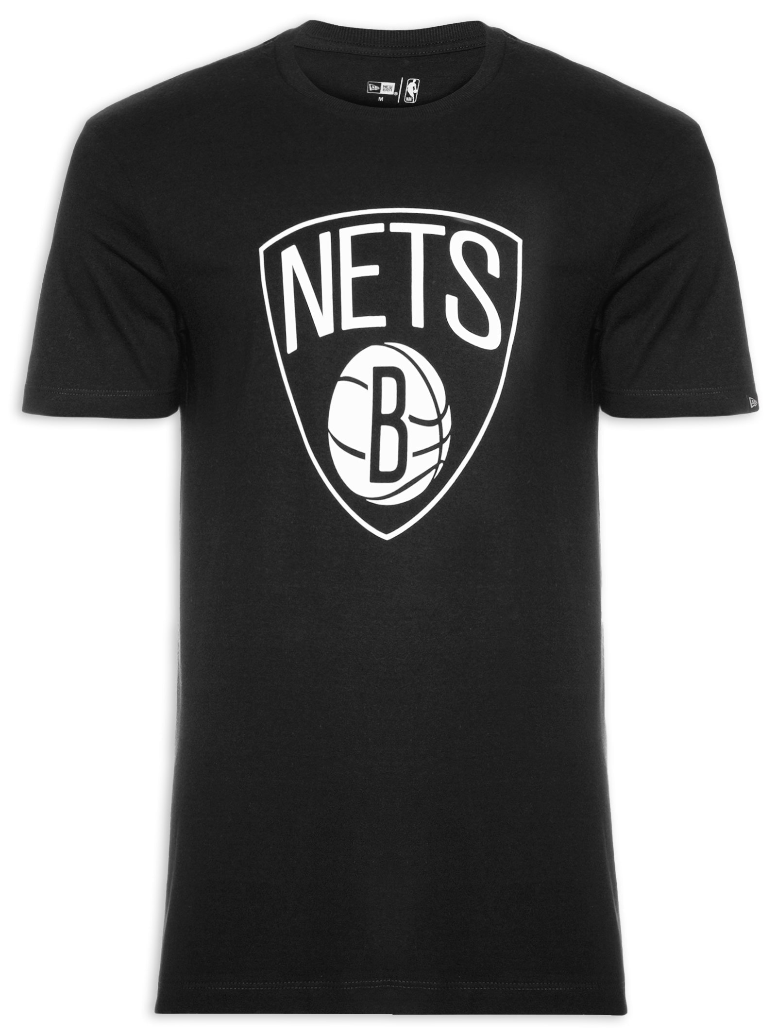 Camiseta Masculina Nba Basic Logo Bronet Preto New Era