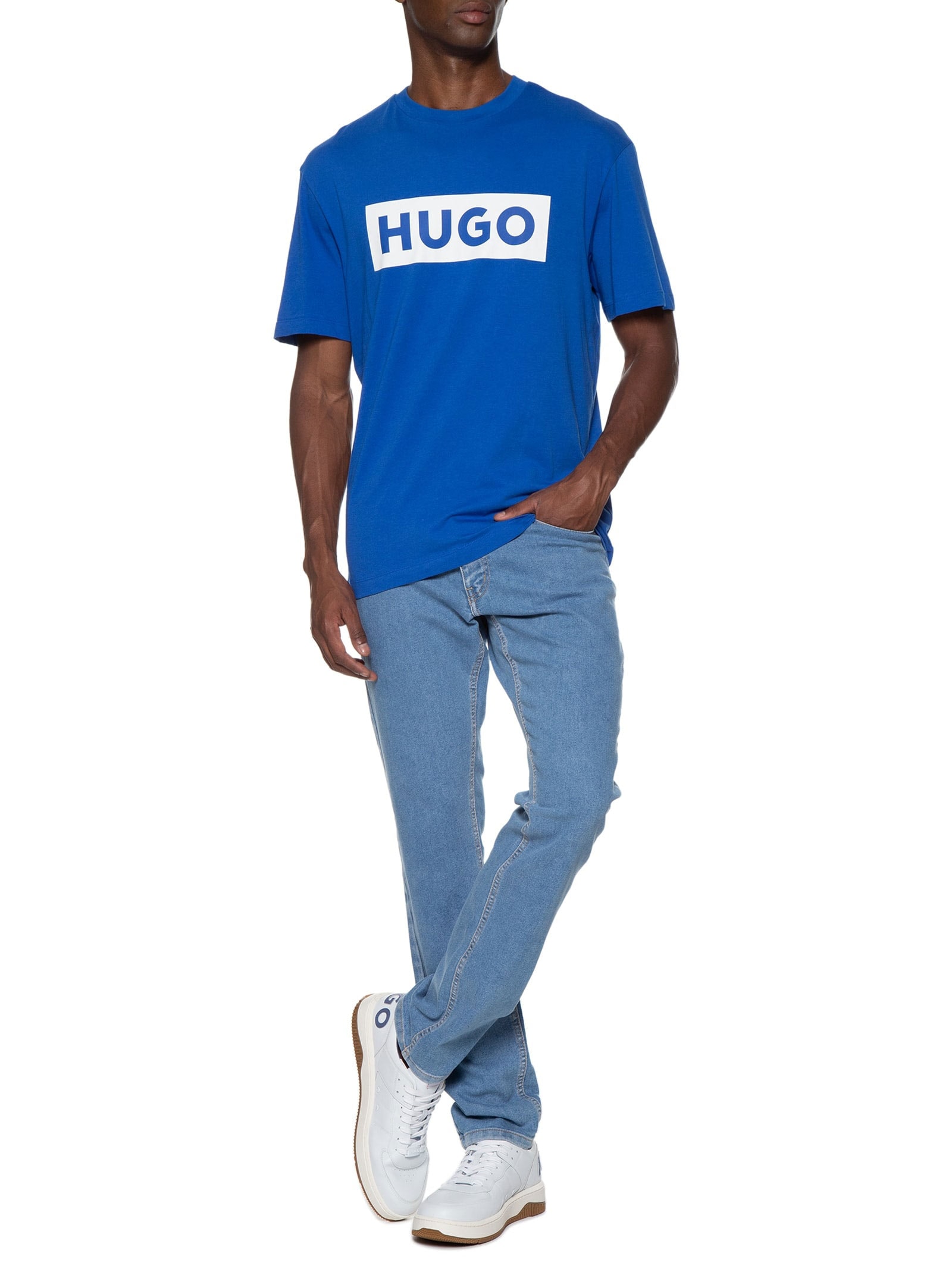 Camiseta Masculina Nico Azul Hugo