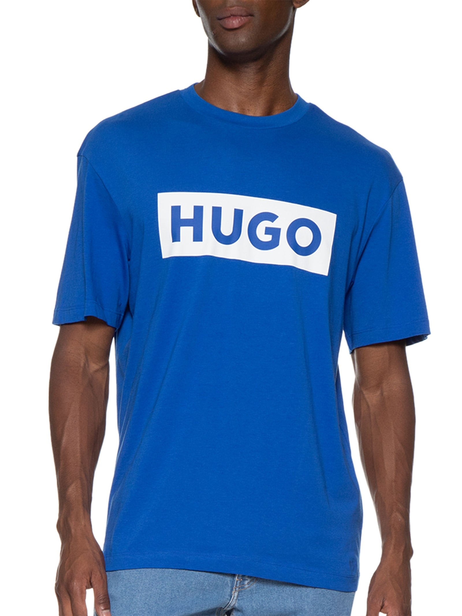 Camiseta Masculina Nico Azul Hugo