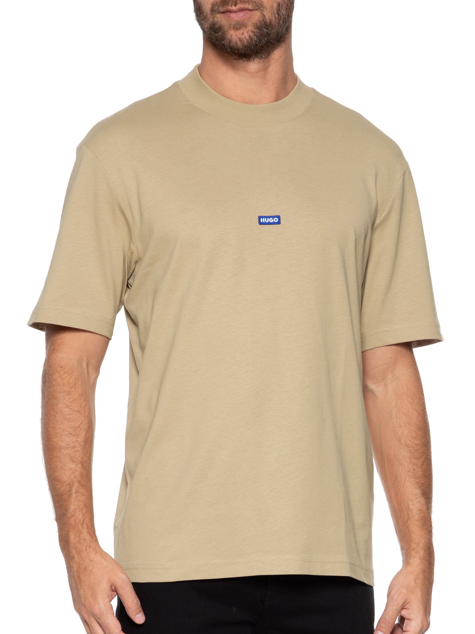 Camiseta Masculina Nieros Bege Hugo