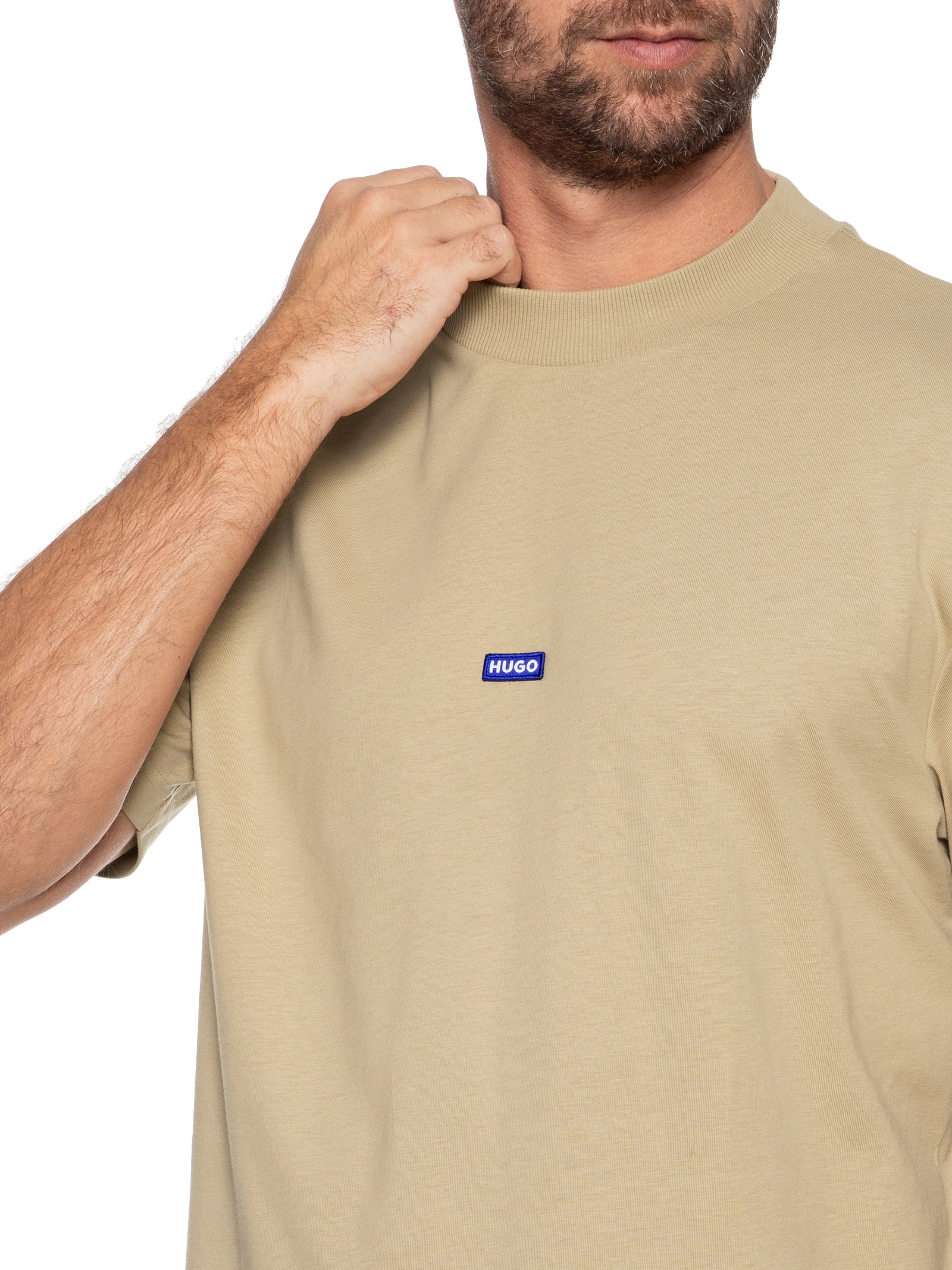 Camiseta Masculina Nieros Bege Hugo