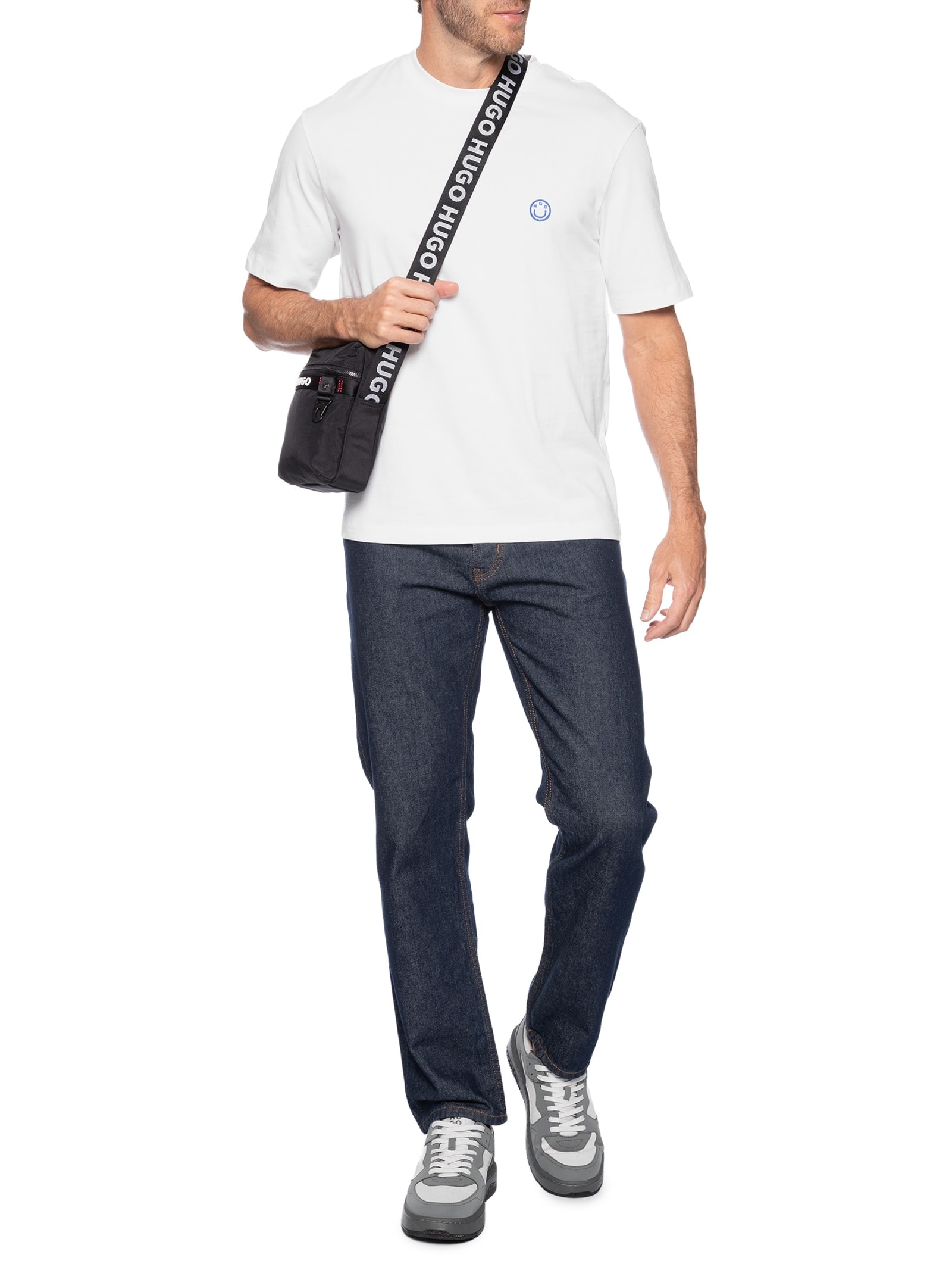 Camiseta Masculina Niley Branco Hugo