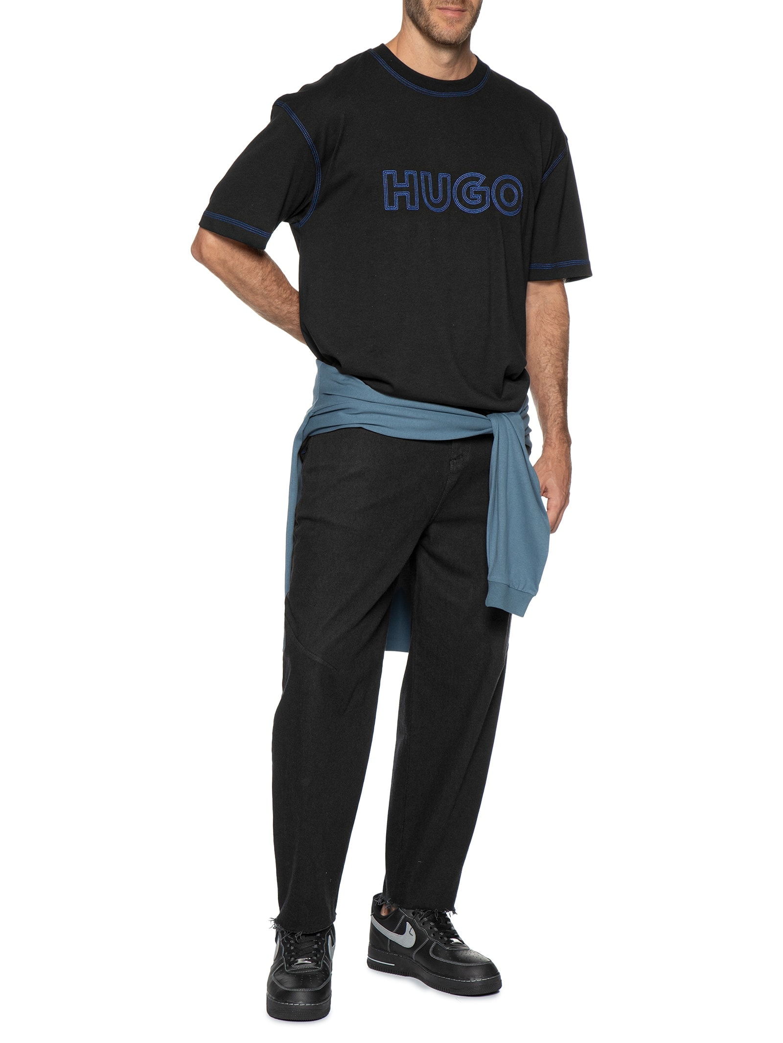 Camiseta Masculina Nitlogo Preto Hugo