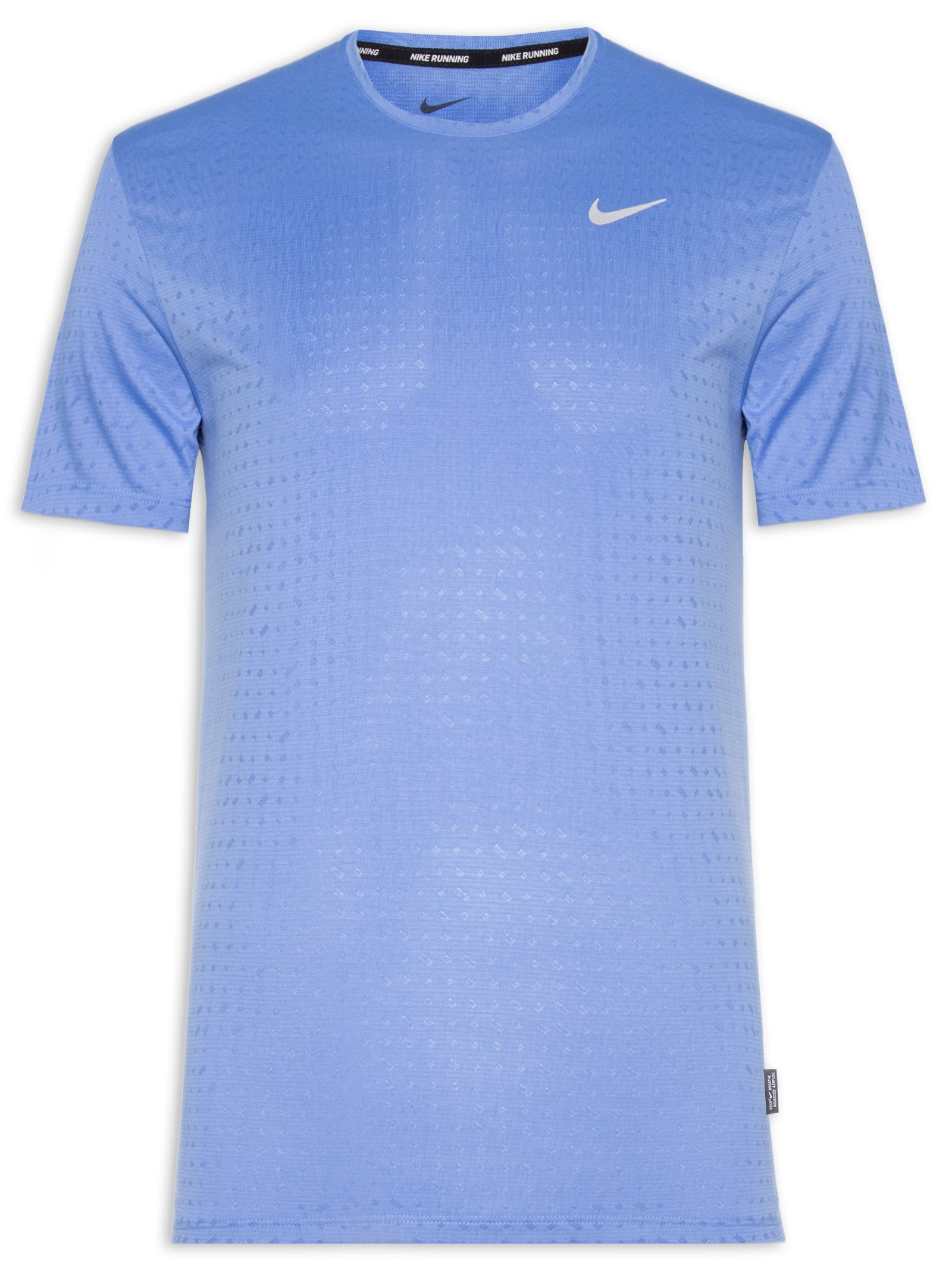 Camiseta Masculina Nk DF Breathe Miler SS Top Azul Nike