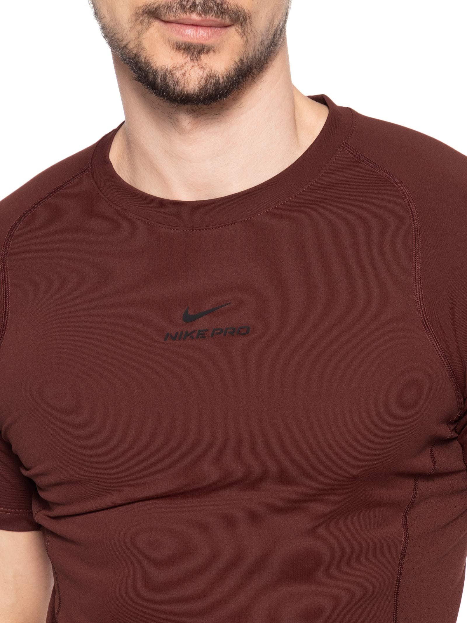 Camiseta Masculina NK Pro Df Npt SS Top Vinho Nike