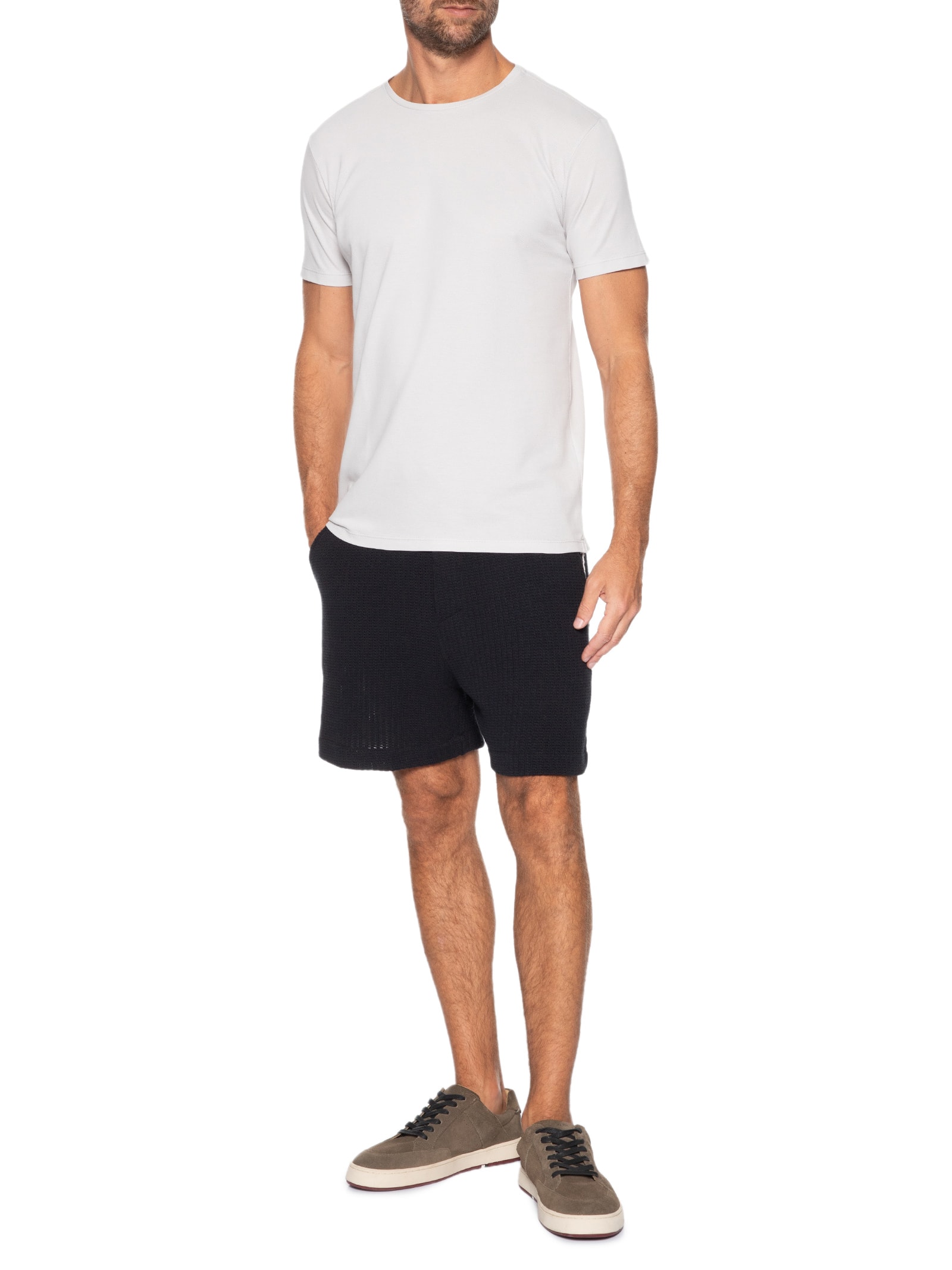 Camiseta Masculina Nova Iorque Pima Cinza Pineapple