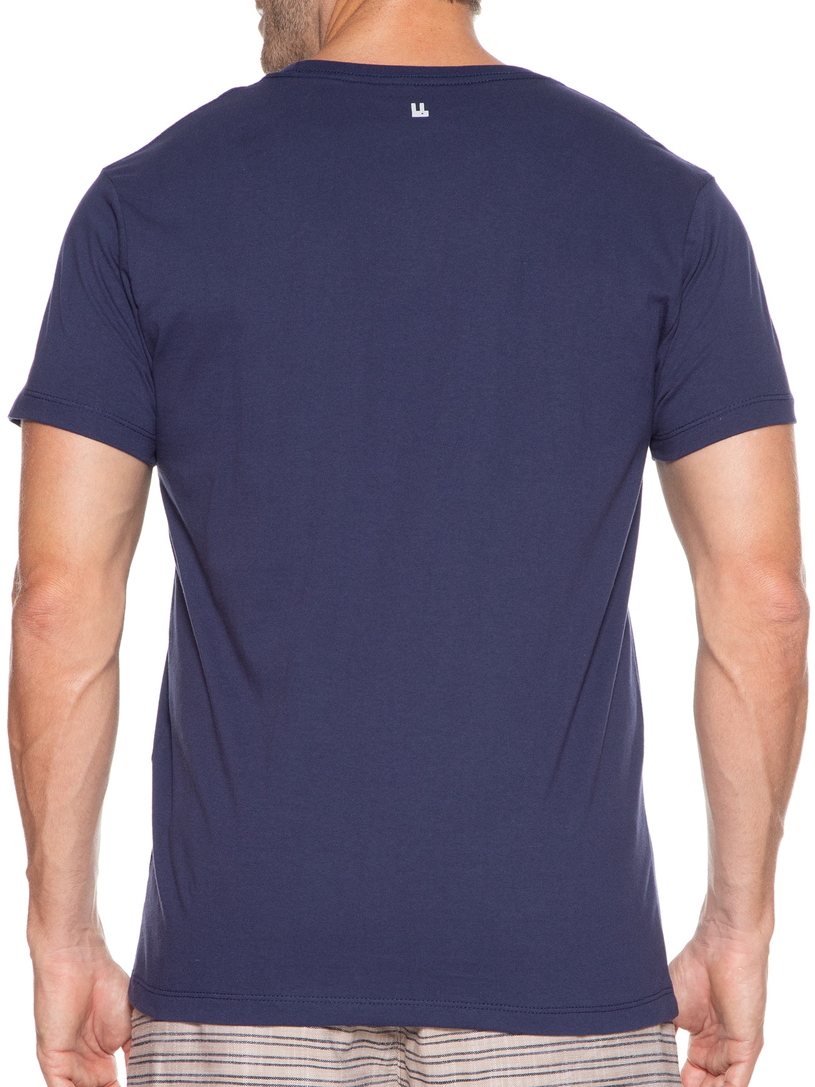Camiseta Masculina Novo Horizonte Azul Foxton