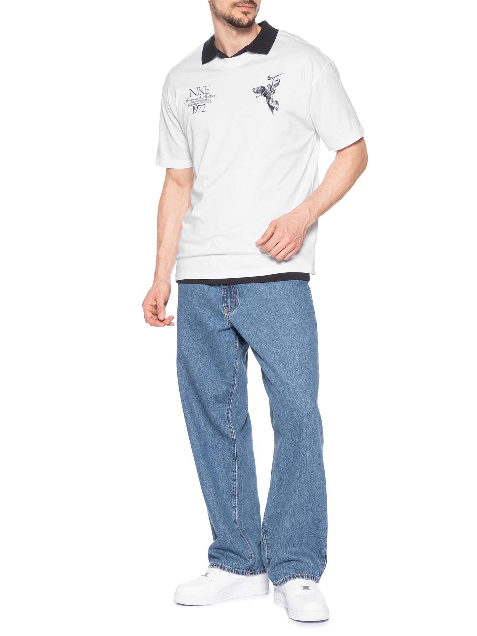 Camiseta Masculina Nsw Tee M90 Wings Victor Branco Nike