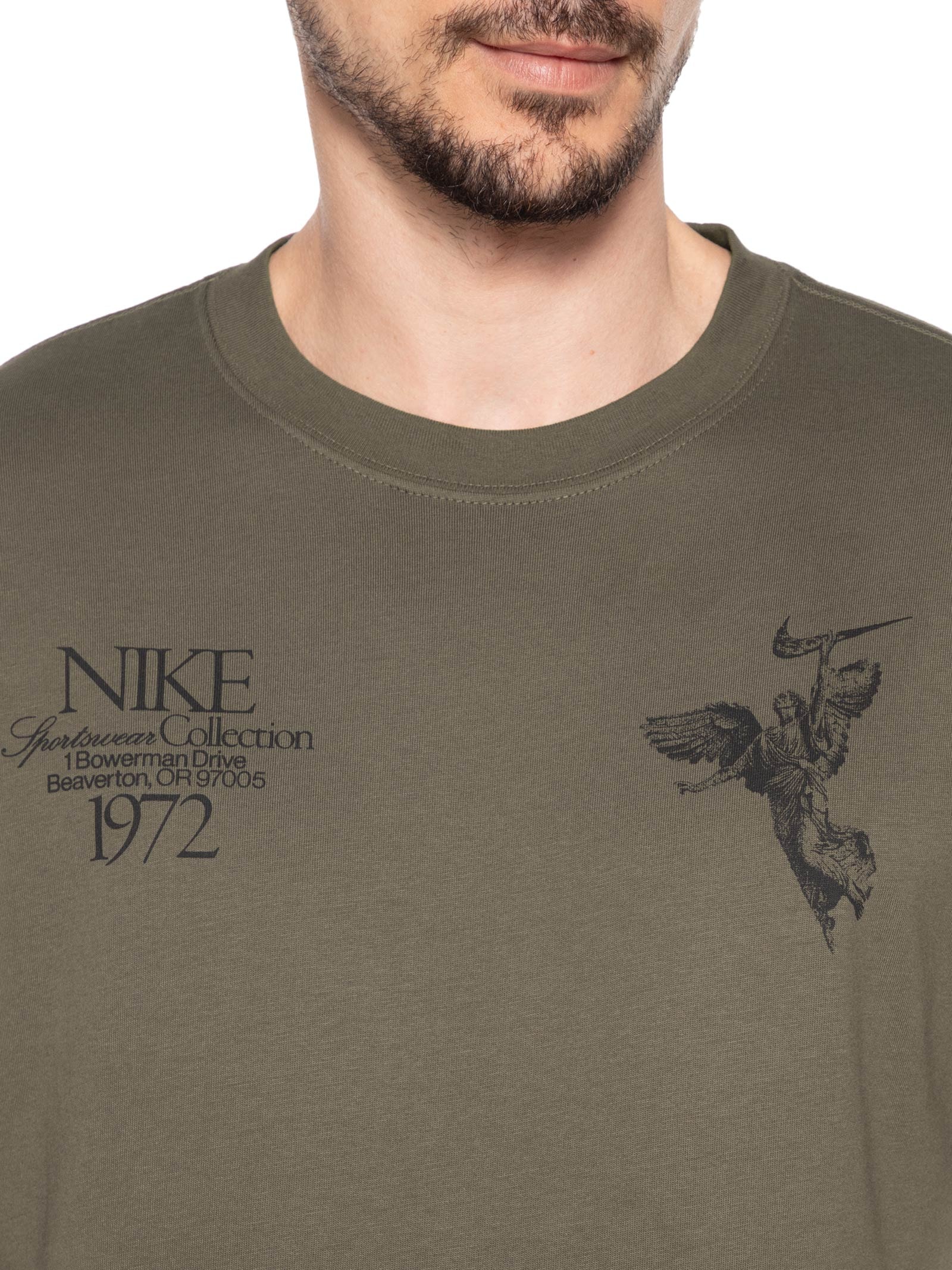 Camiseta Masculina Nsw Tee M90 Wings Victor Marrom Nike