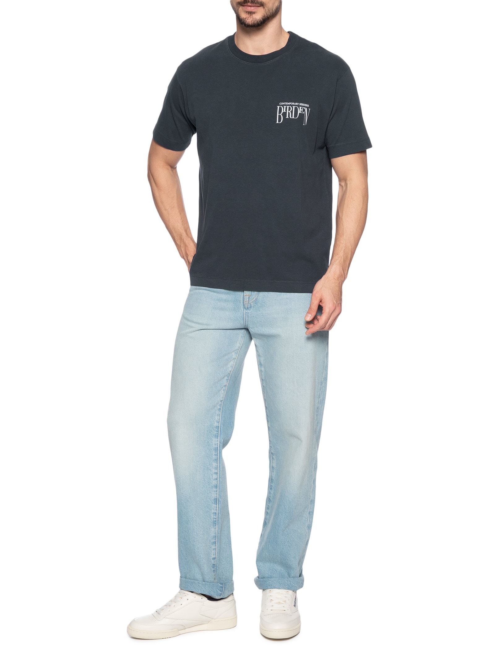Camiseta Masculina Offset Azul Birden