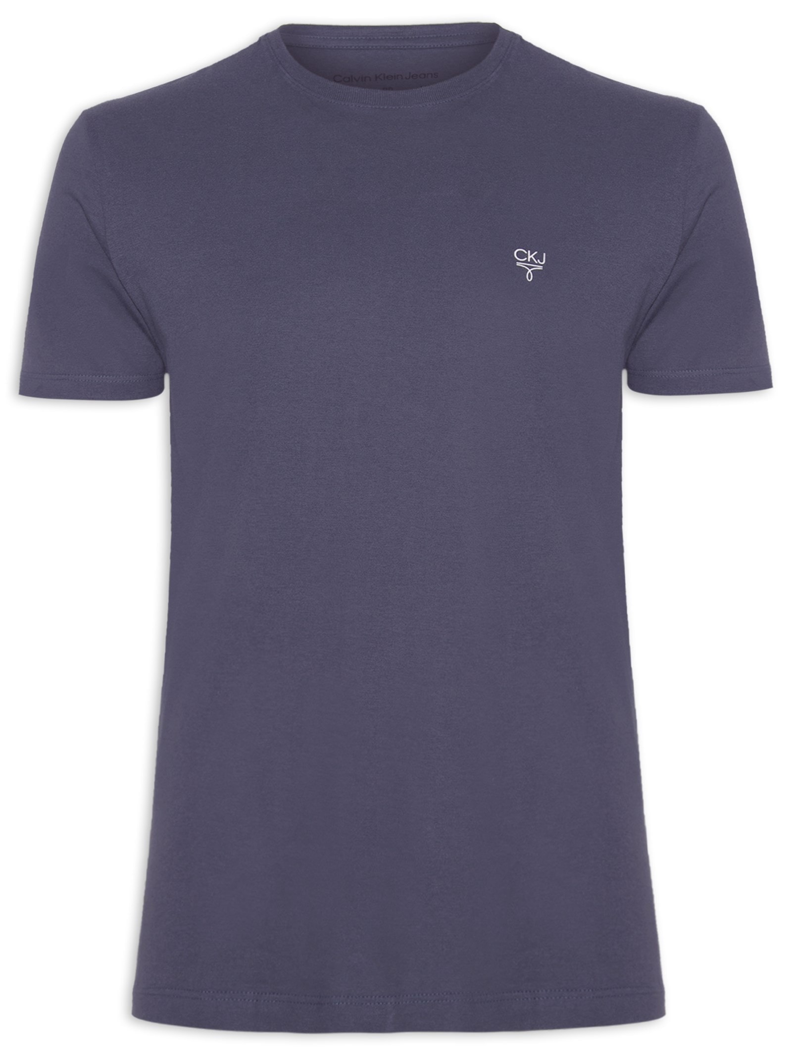 Camiseta Masculina Omega Peito Azul Calvin Klein Jeans