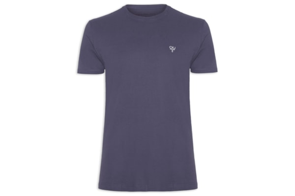 Camiseta Masculina Omega Peito - Azul