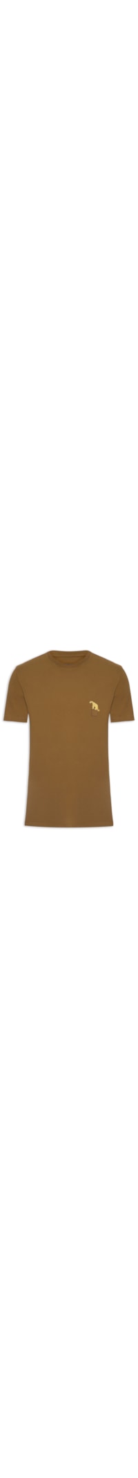 Camiseta Masculina Onça Fari - Marrom