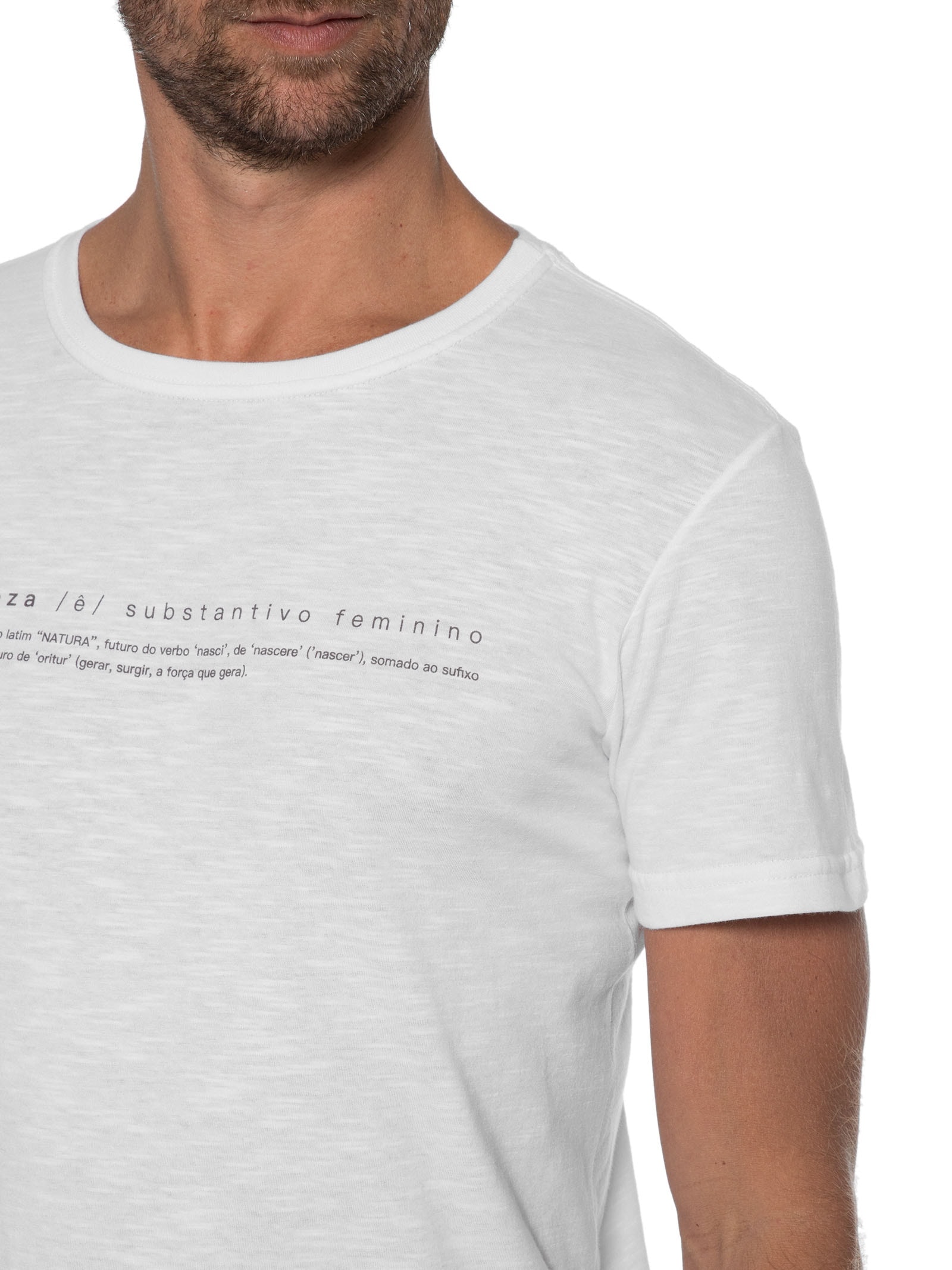 Camiseta Masculina Org Nature Branco Osklen