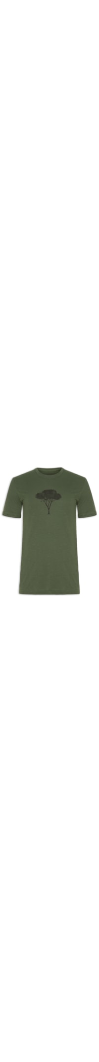 Camiseta Masculina Organic Rough Tree - Verde