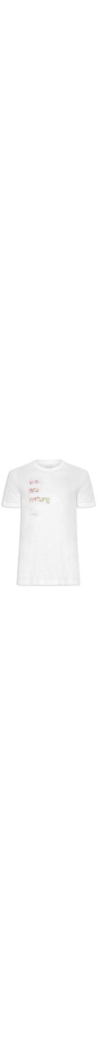 Camiseta Masculina Organic Rough We Are Nature - Branco