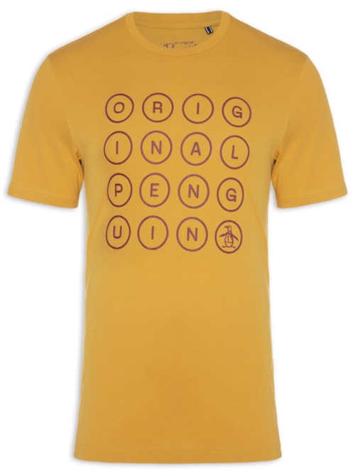 Camiseta Masculina Original Estampada – Amarelo