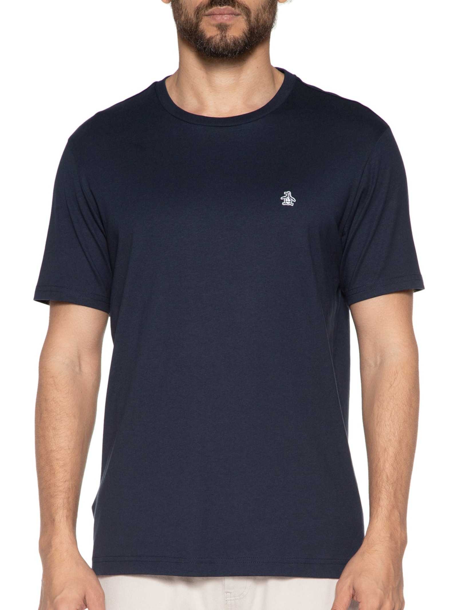 Camiseta Masculina Original Lisa Azul Original Penguin