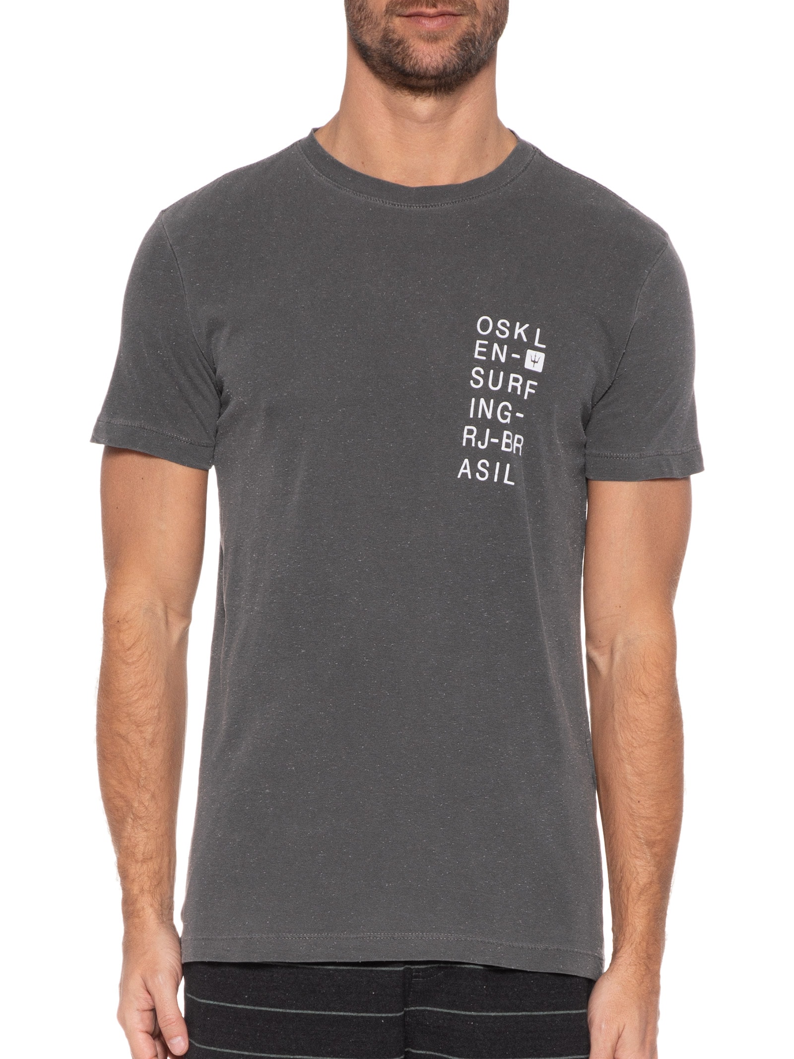 Camiseta Masculina Osklensurfing Rj Cinza Osklen