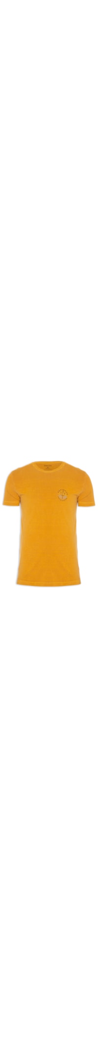 Camiseta Masculina Osksurf Handstamp - Amarelo