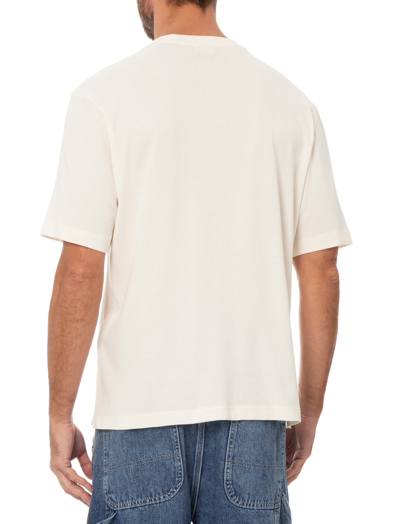 Camiseta Masculina Over Box Soft Blend Off White Fila