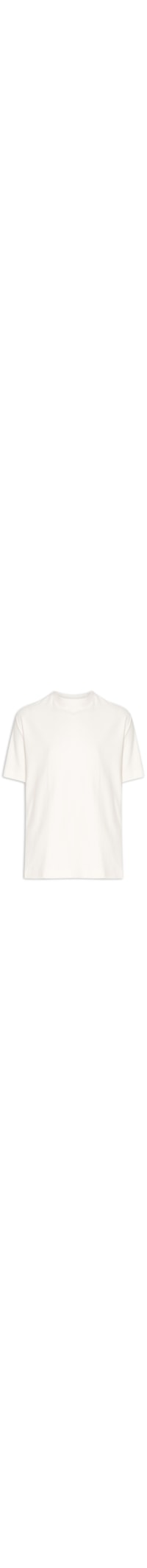 Camiseta Masculina Over Canelado Light Manga Curta - Off White