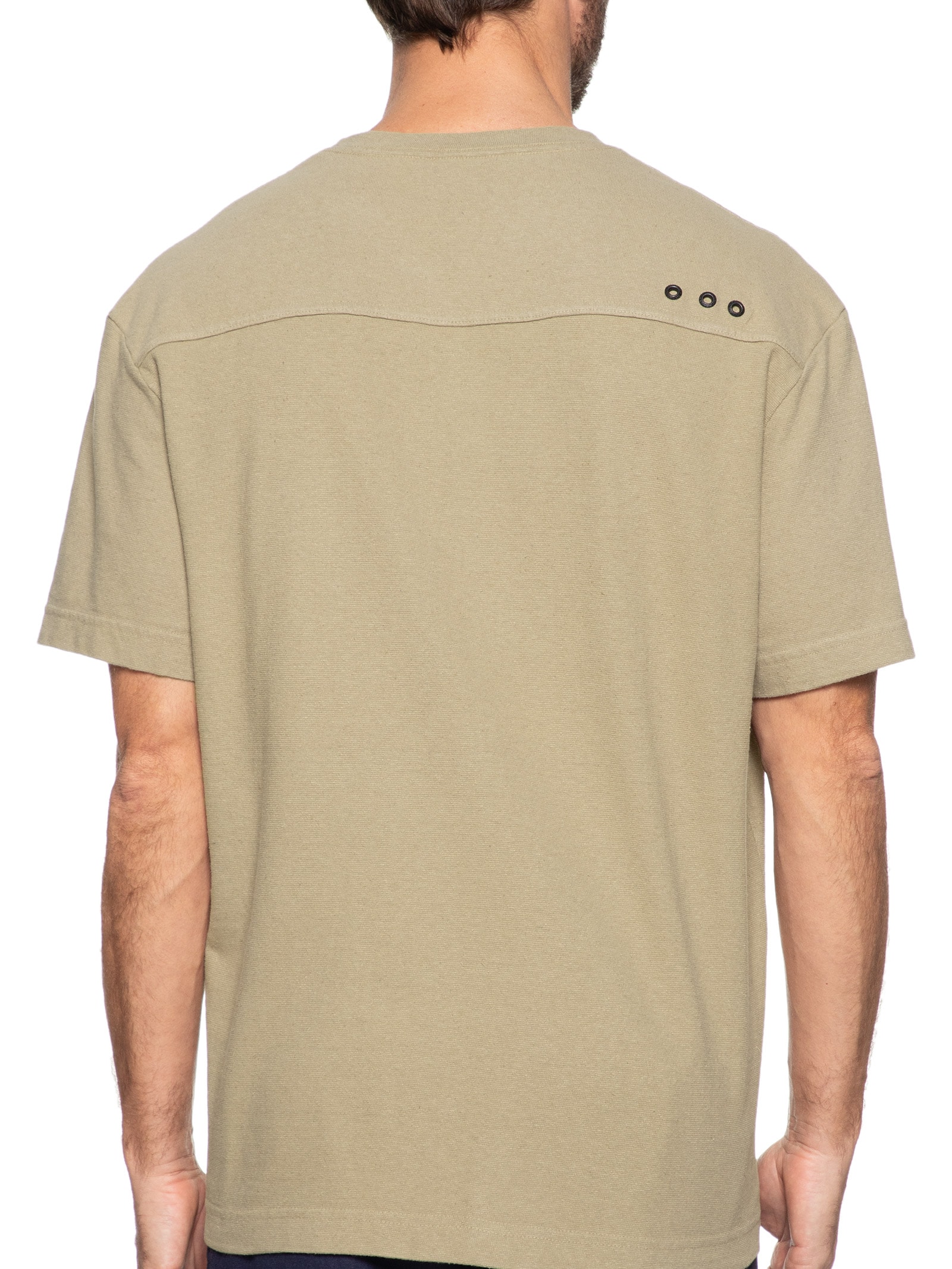 Camiseta Masculina Over Recycled Yoke Manga Curta Marrom Osklen