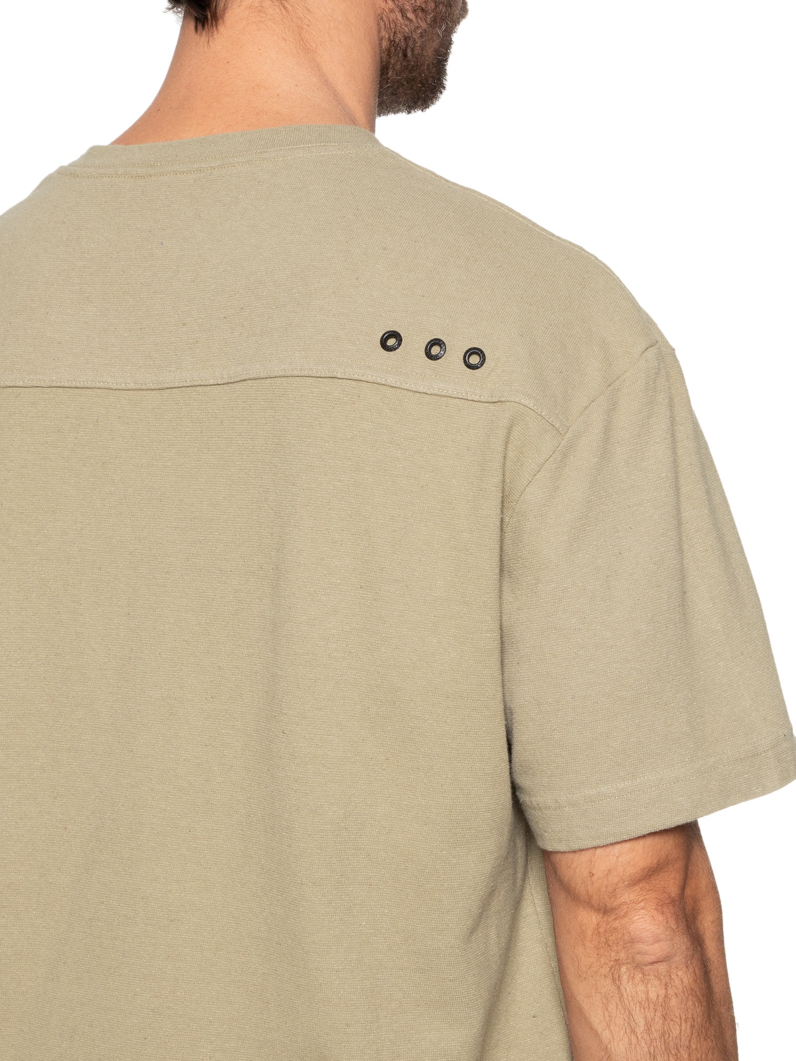 Camiseta Masculina Over Recycled Yoke Manga Curta Marrom Osklen